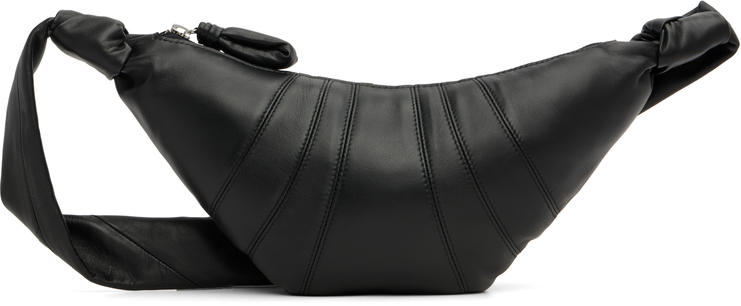 美品lemaire croissant bag small black Croissant coated fabric small bag | Lemaire | Women's