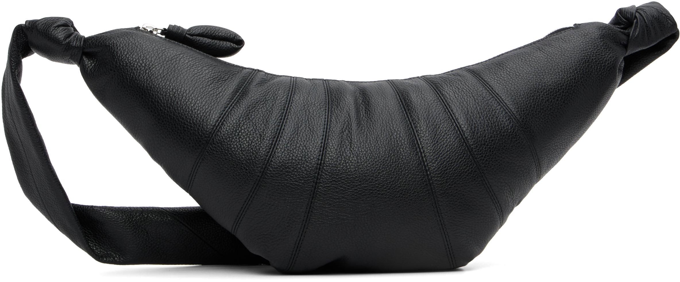 LEMAIRE: Black Medium Croissant Bag | SSENSE