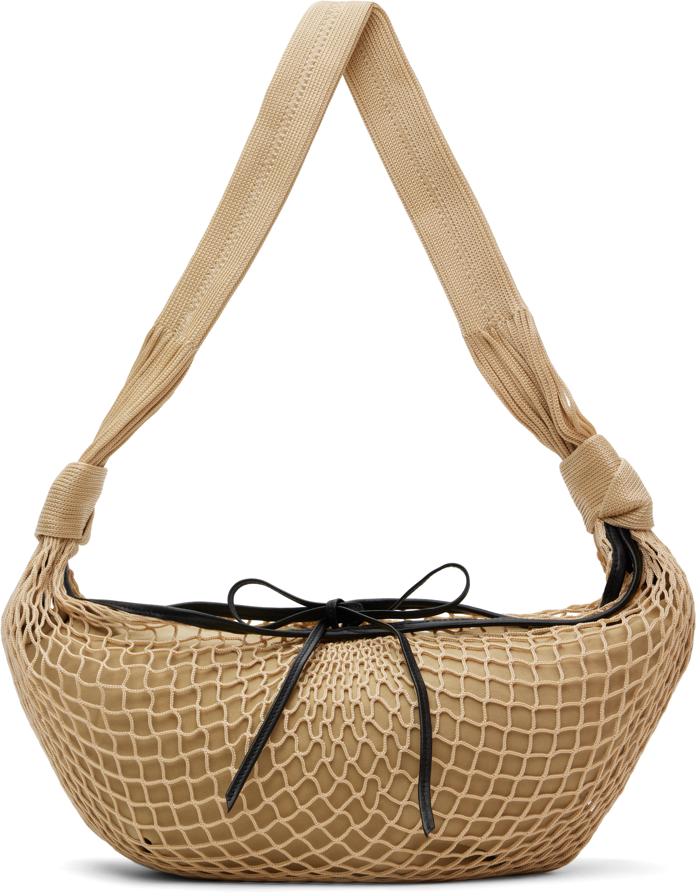 バッグ LEMAIRE CROISSANT FILT BAG Black Croissant Filt Bag | LEMAIRE