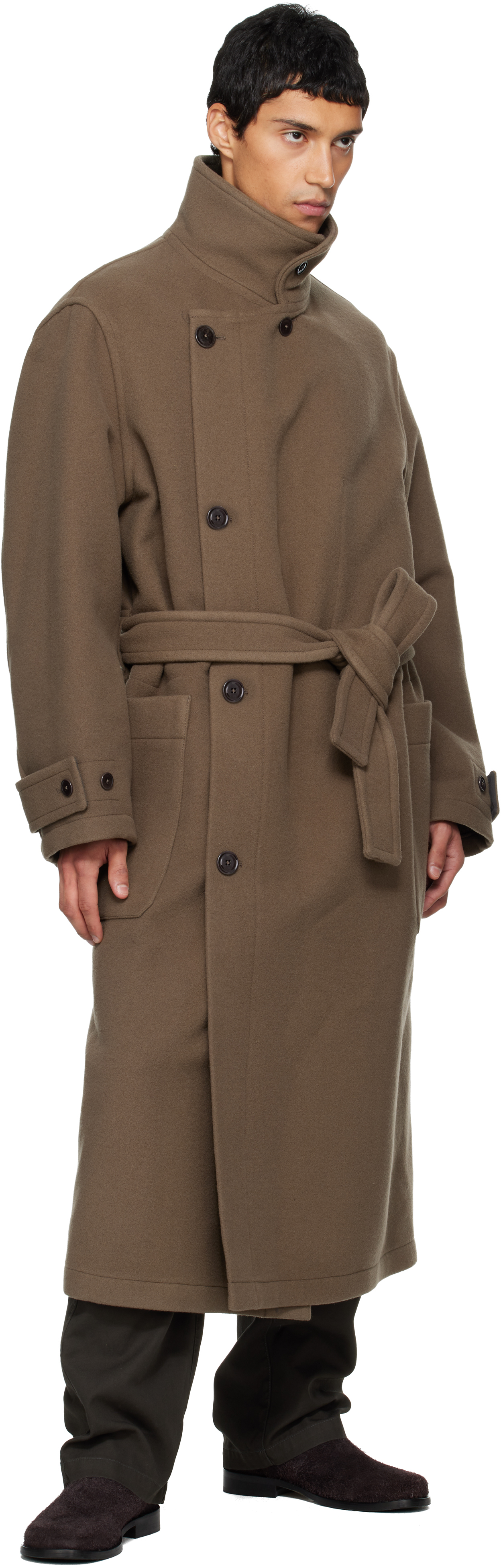 Lemaire Wrap Coat Clothing In Multi