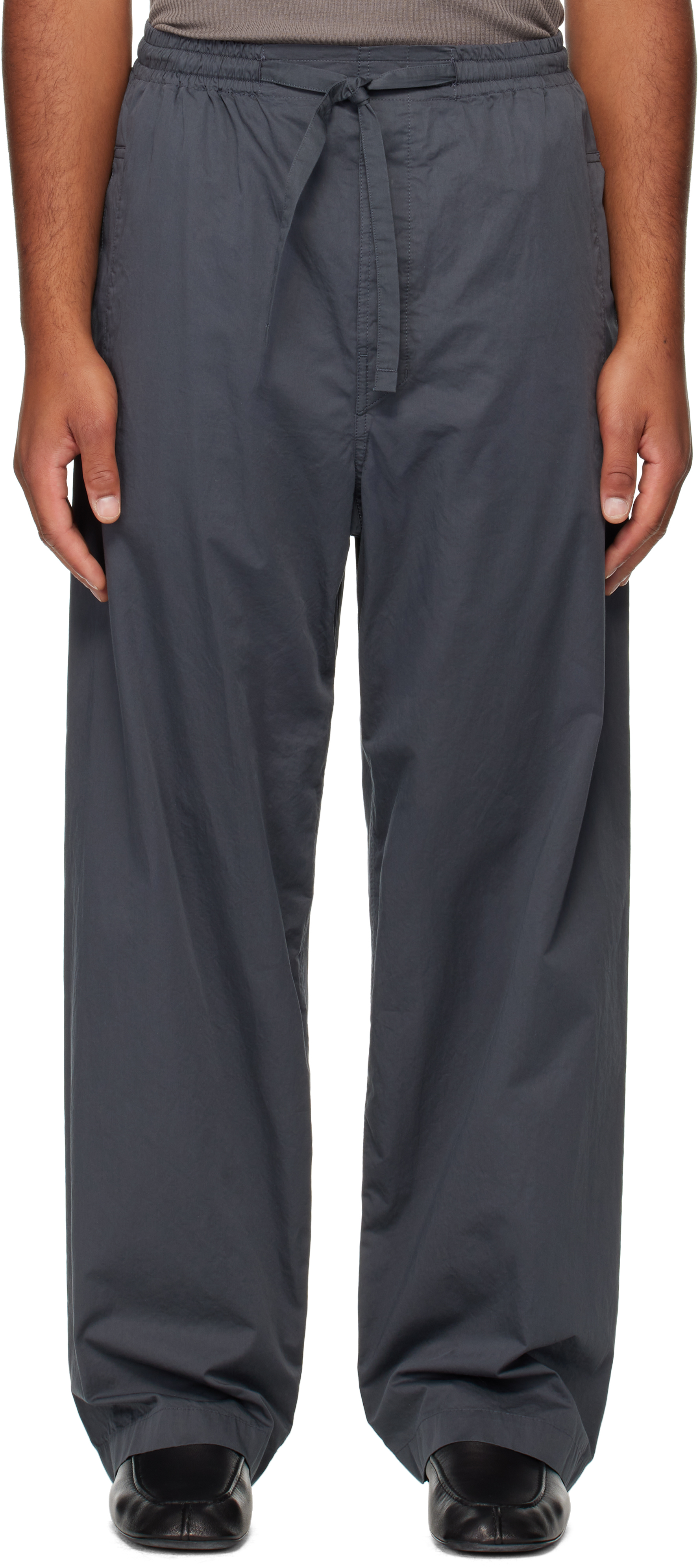 Lemaire Gray Pyjama Trousers In Multi