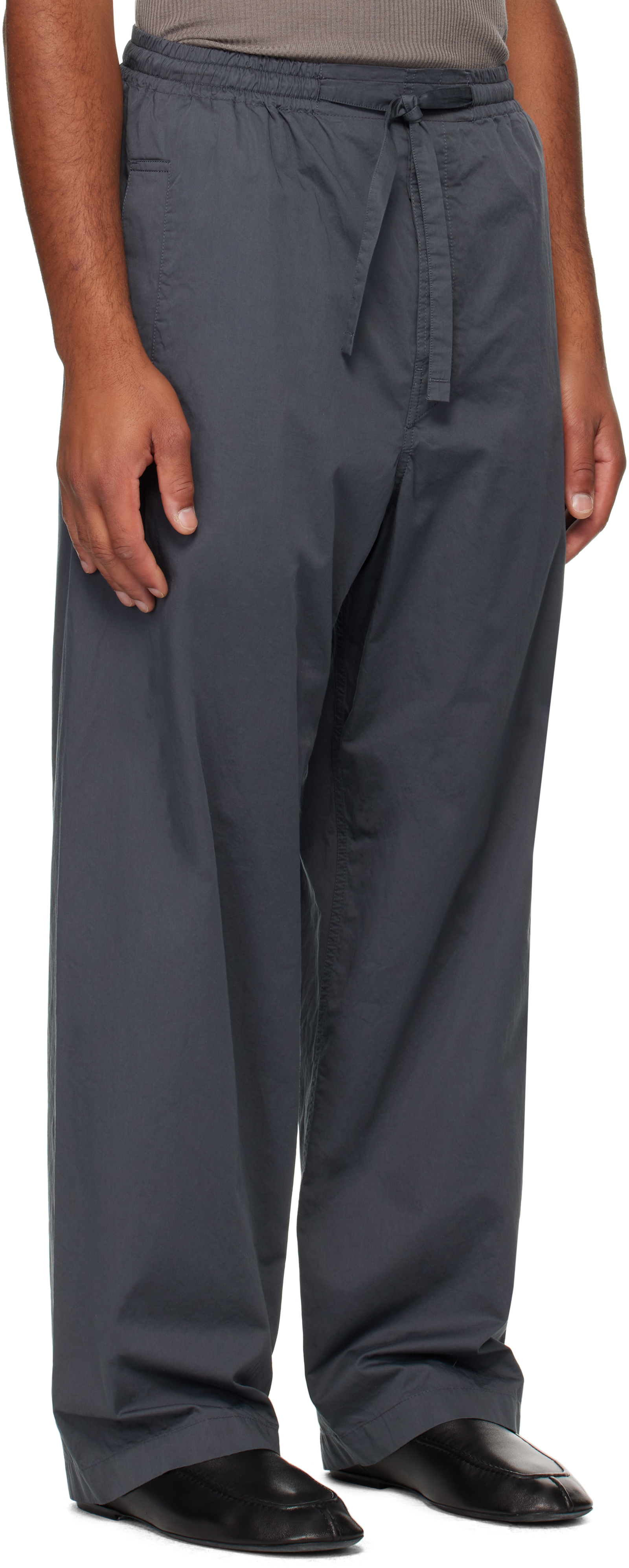 Lemaire Gray Pyjama Trousers In Multi