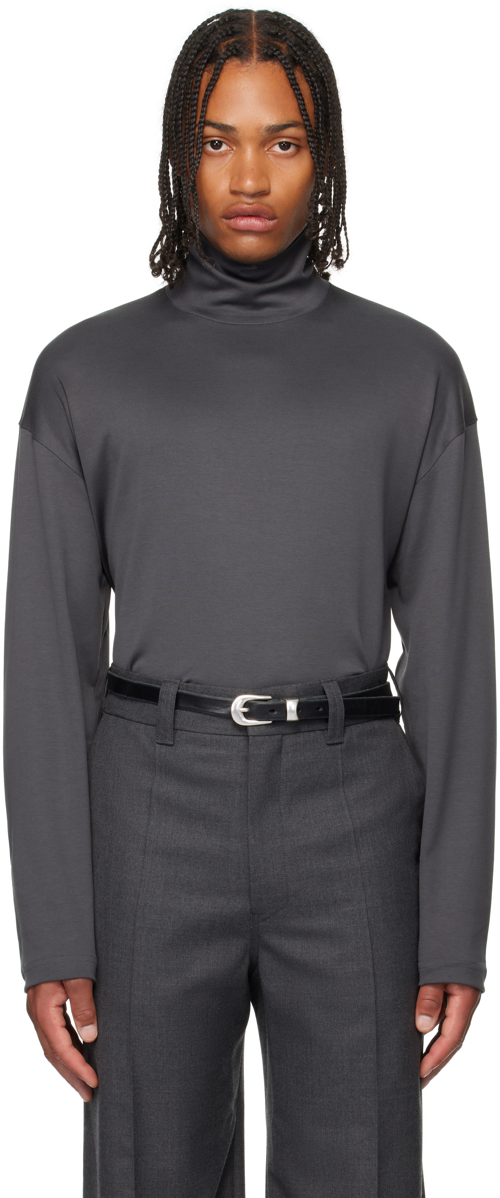 LEMAIRE コットンTシャツ 今季 完売ブルーグレー LEMAIRE コットンT