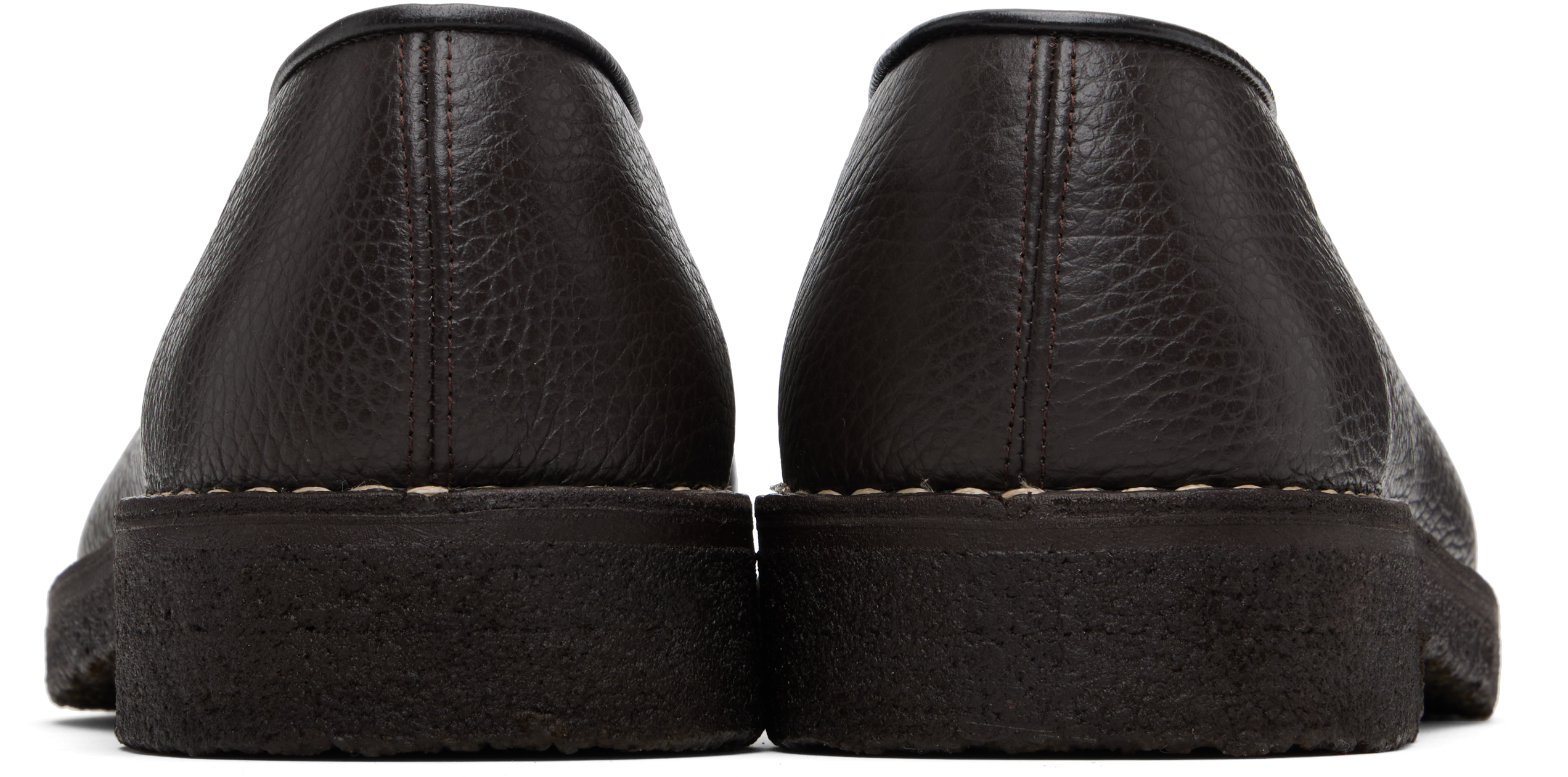 Lemaire Piped Crepe Slipper Loafer In Black