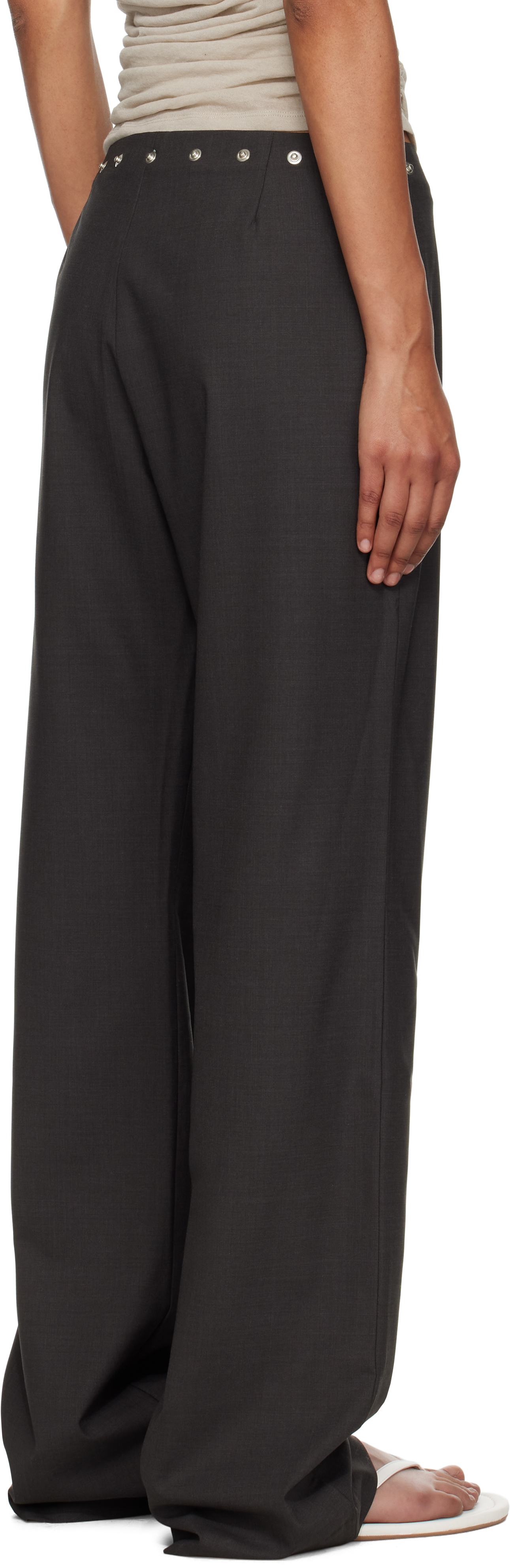Paloma Wool Brown Dain Snaps Trousers In Brown