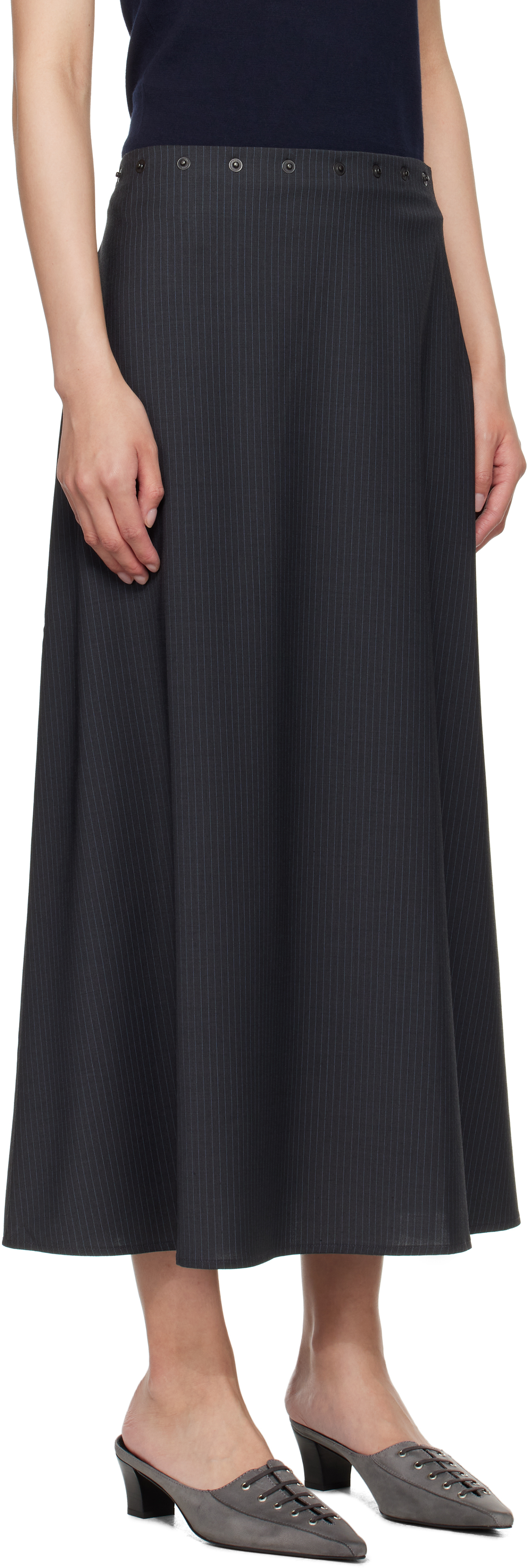 Paloma Wool Gray Boni Maxi Skirt In Black