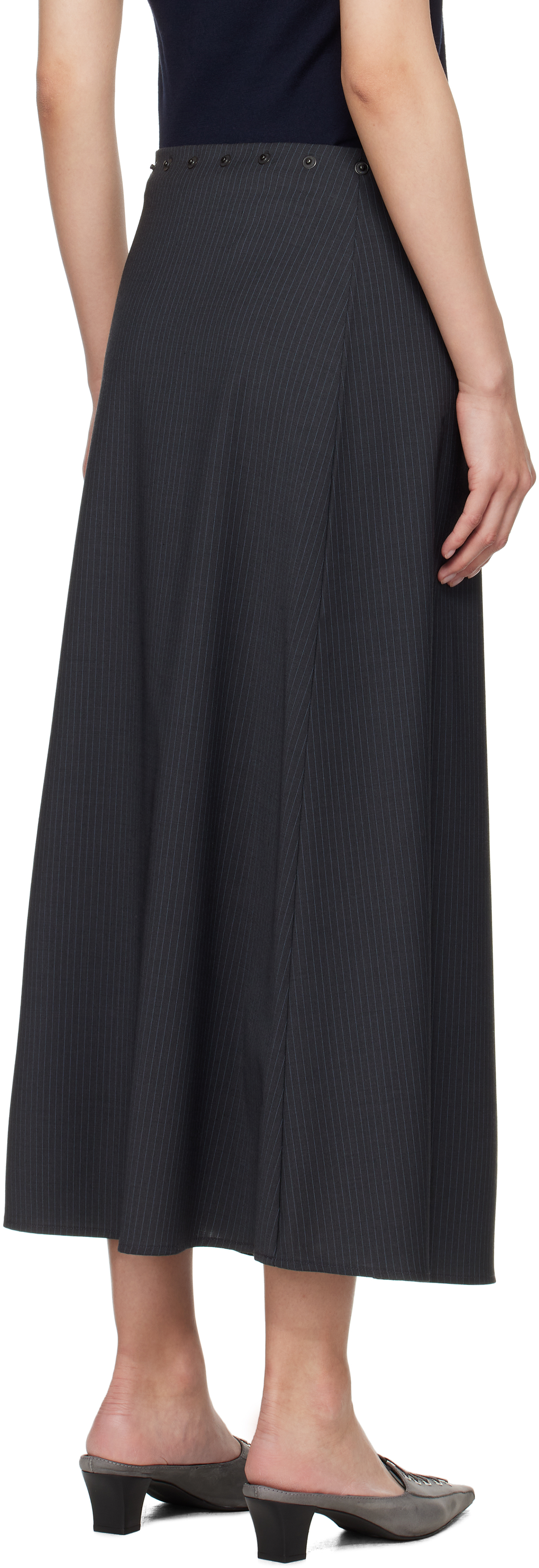 Paloma Wool Gray Boni Maxi Skirt In Black