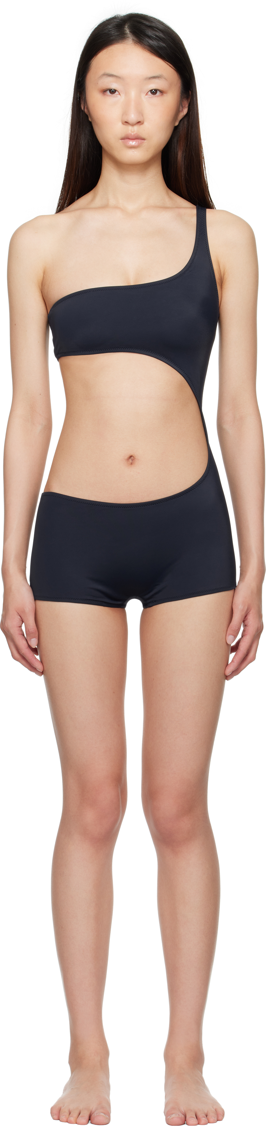 Navy Flann Swimsuit