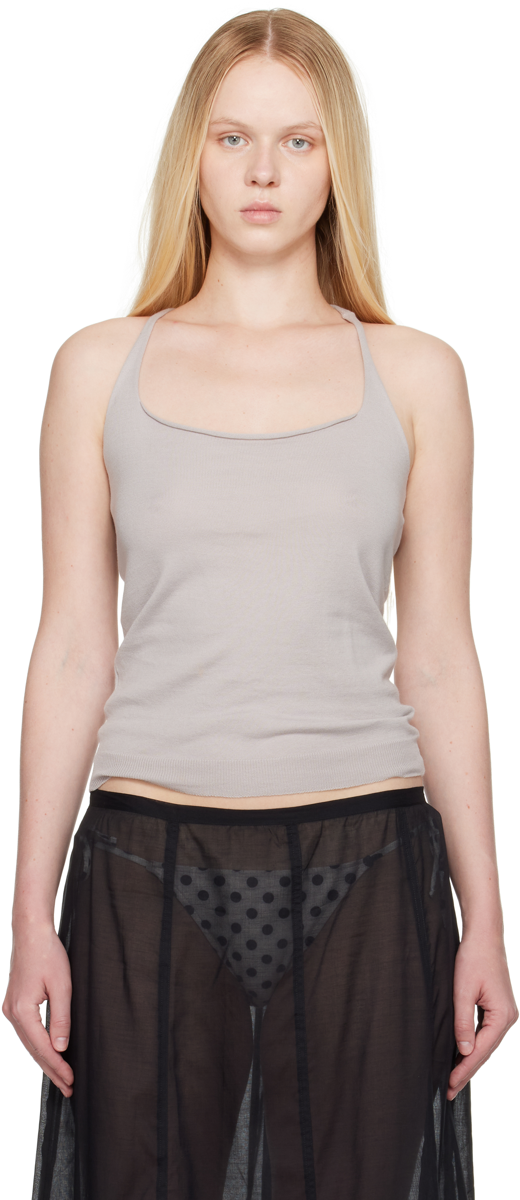 Paloma Wool グレー ホルターネック タンクトップ Paloma Wool グレー ホルターネック タンクトップ