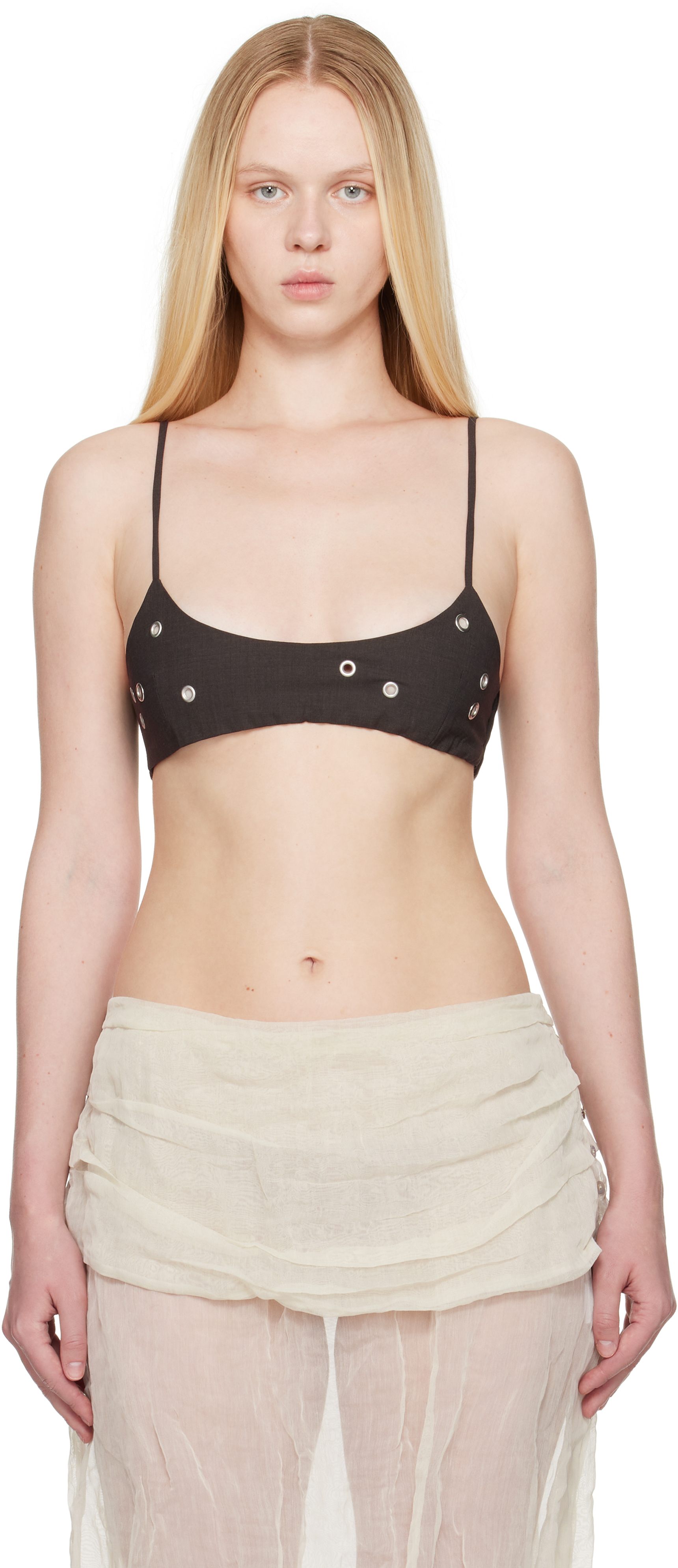 Paloma Wool Spaghetti Strap Tank Top In Black