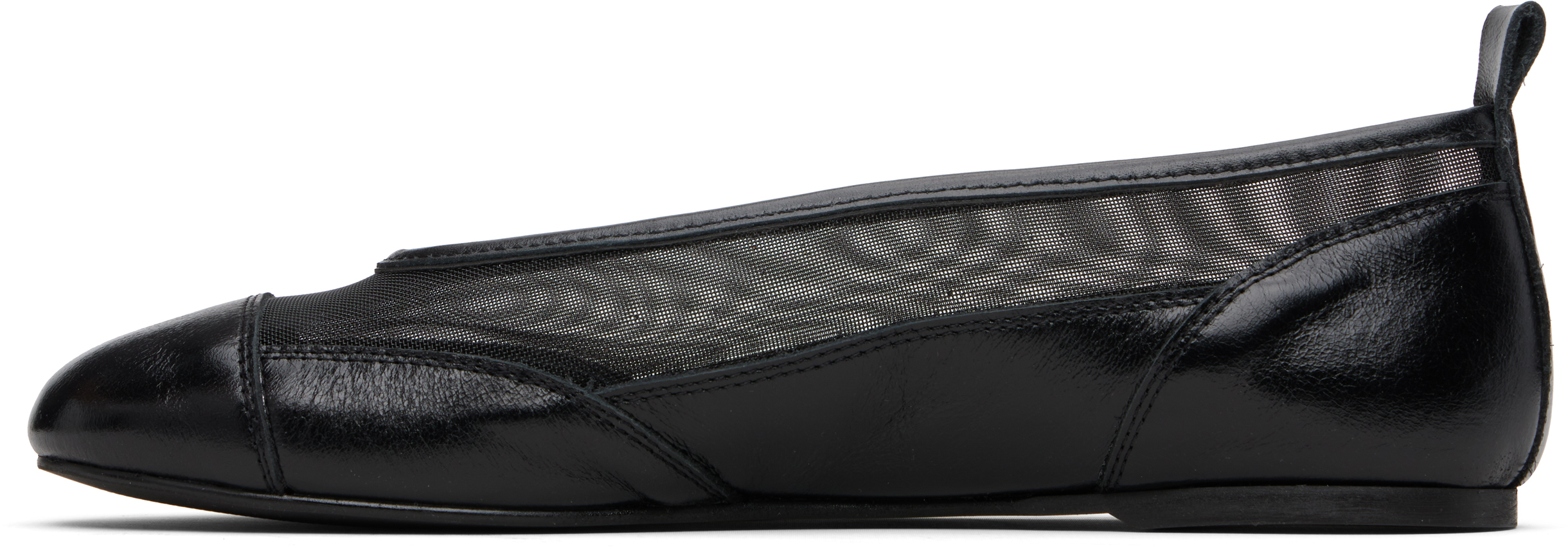 Paloma Wool Black Pili Mesh Ballerina Flats