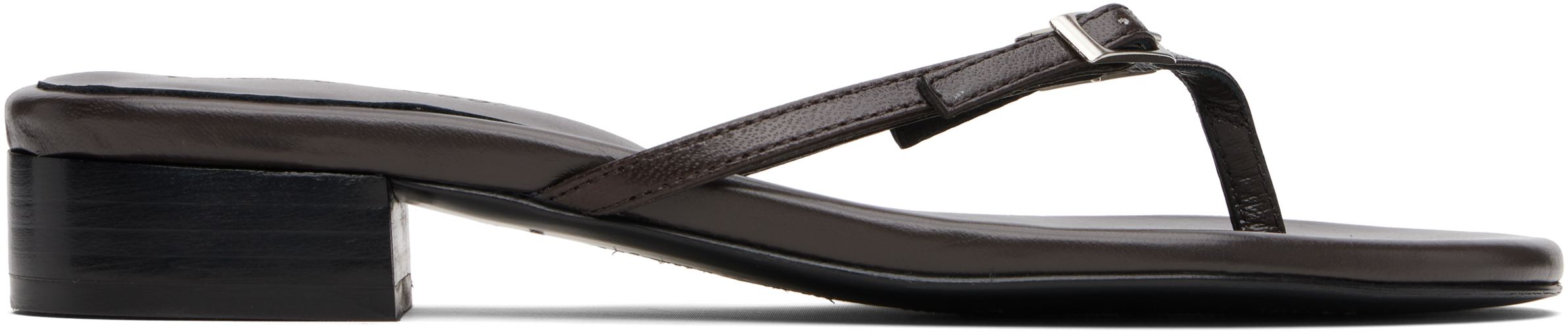 Paloma Wool: Brown Mica Sandals | SSENSE