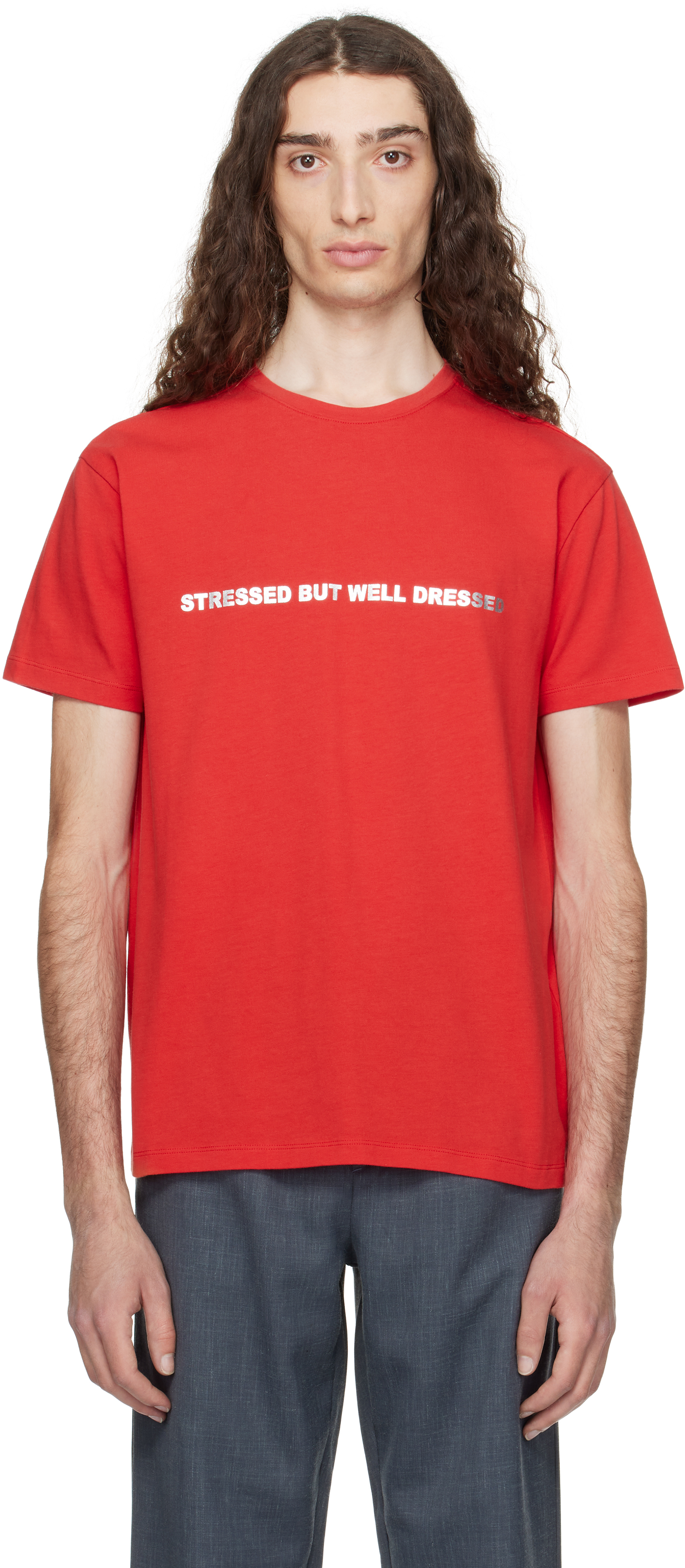 Red 'Stress' T-shirt