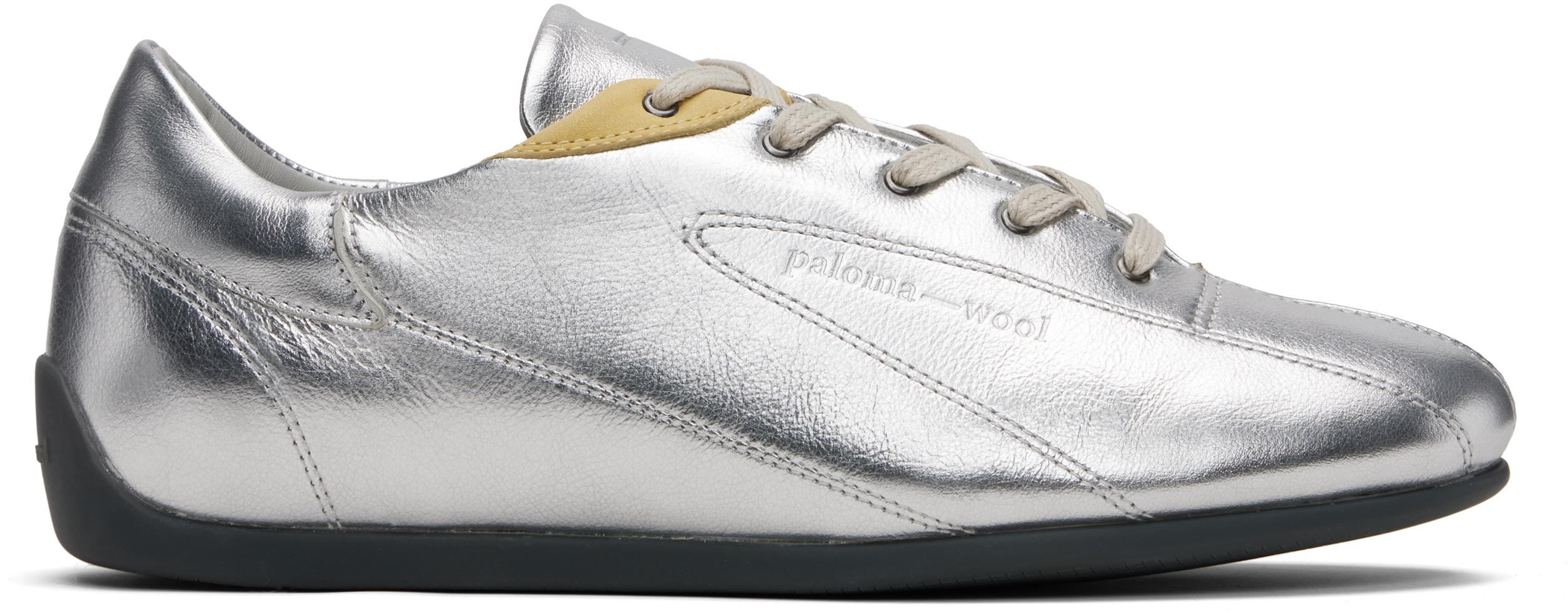 【関税込み】Paloma Wool シルバー Miles スニーカー Paloma Wool: Silver Miles Sneakers | SSENSE
