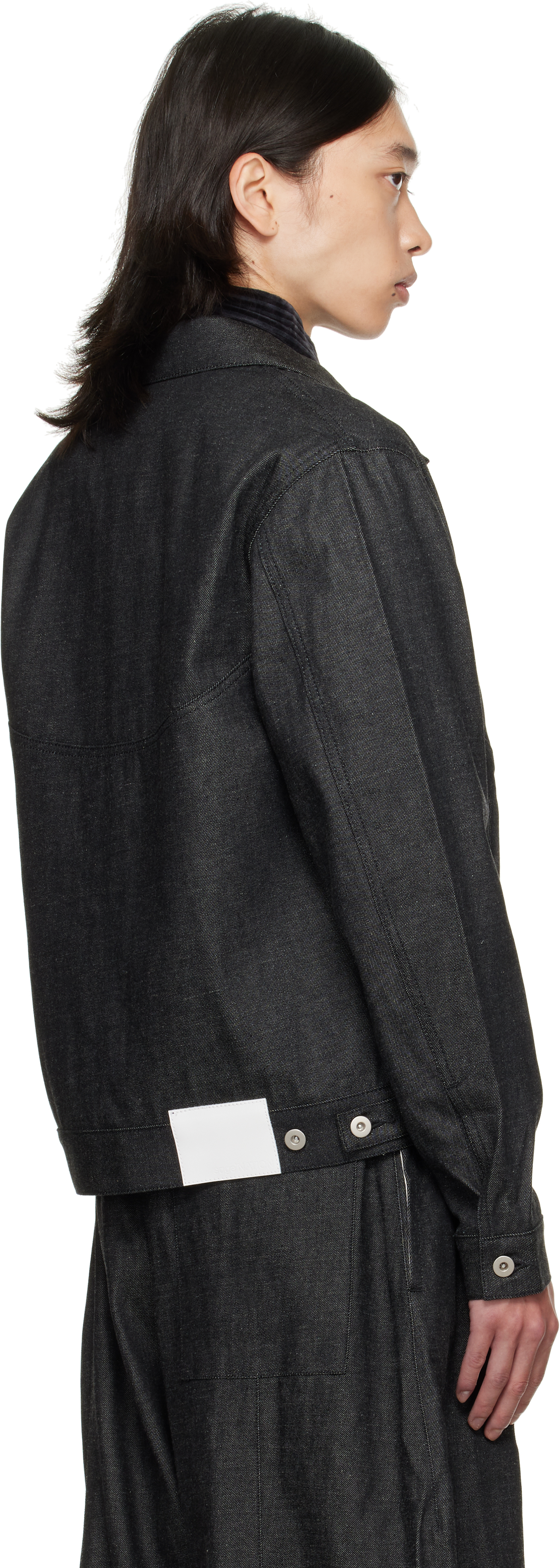 Sage Nation Black Jiji Denim Jacket In Black