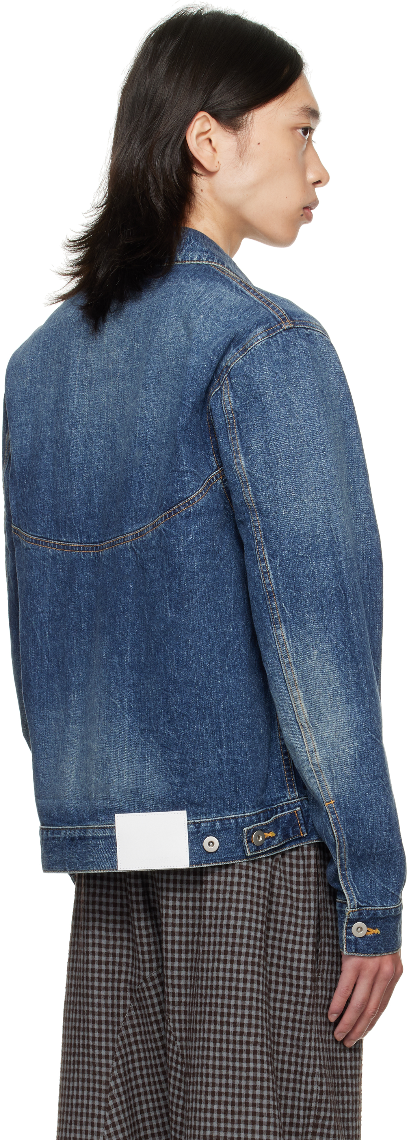 Sage Nation Blue Jiji Denim Jacket In Blue