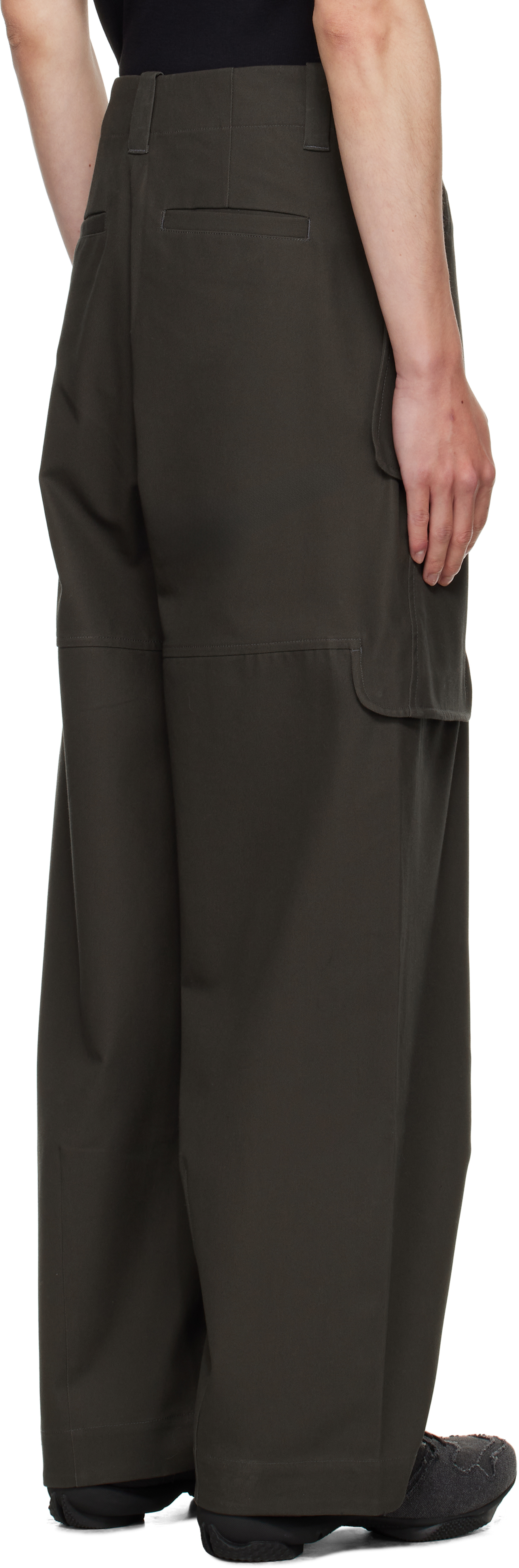 Sage Nation Gray Index Cargo Pants In Green