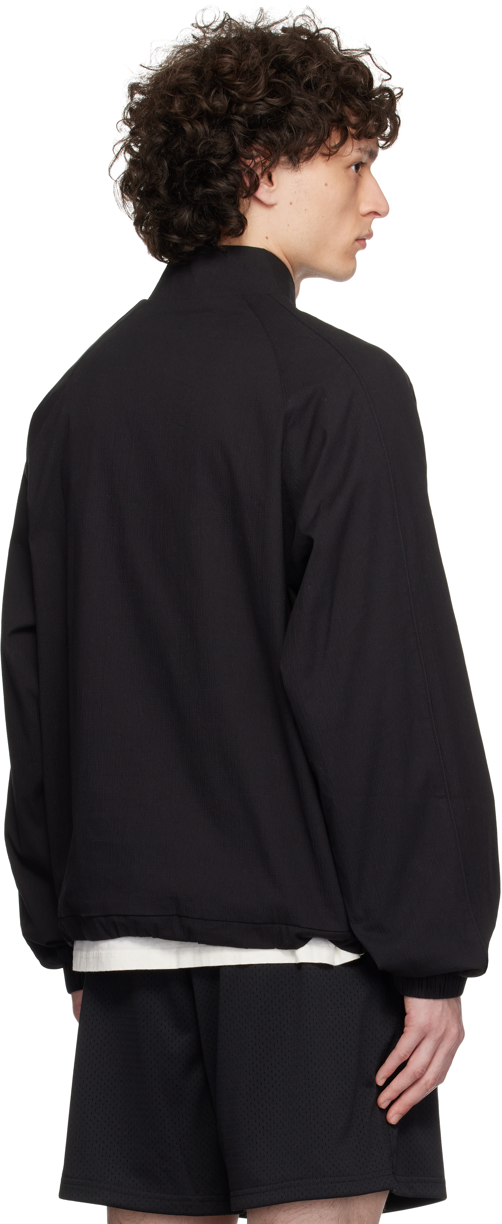 Represent Mens Quarter Zip Relaxed-fit Cotton-blend Jacket Black Xxl In Black