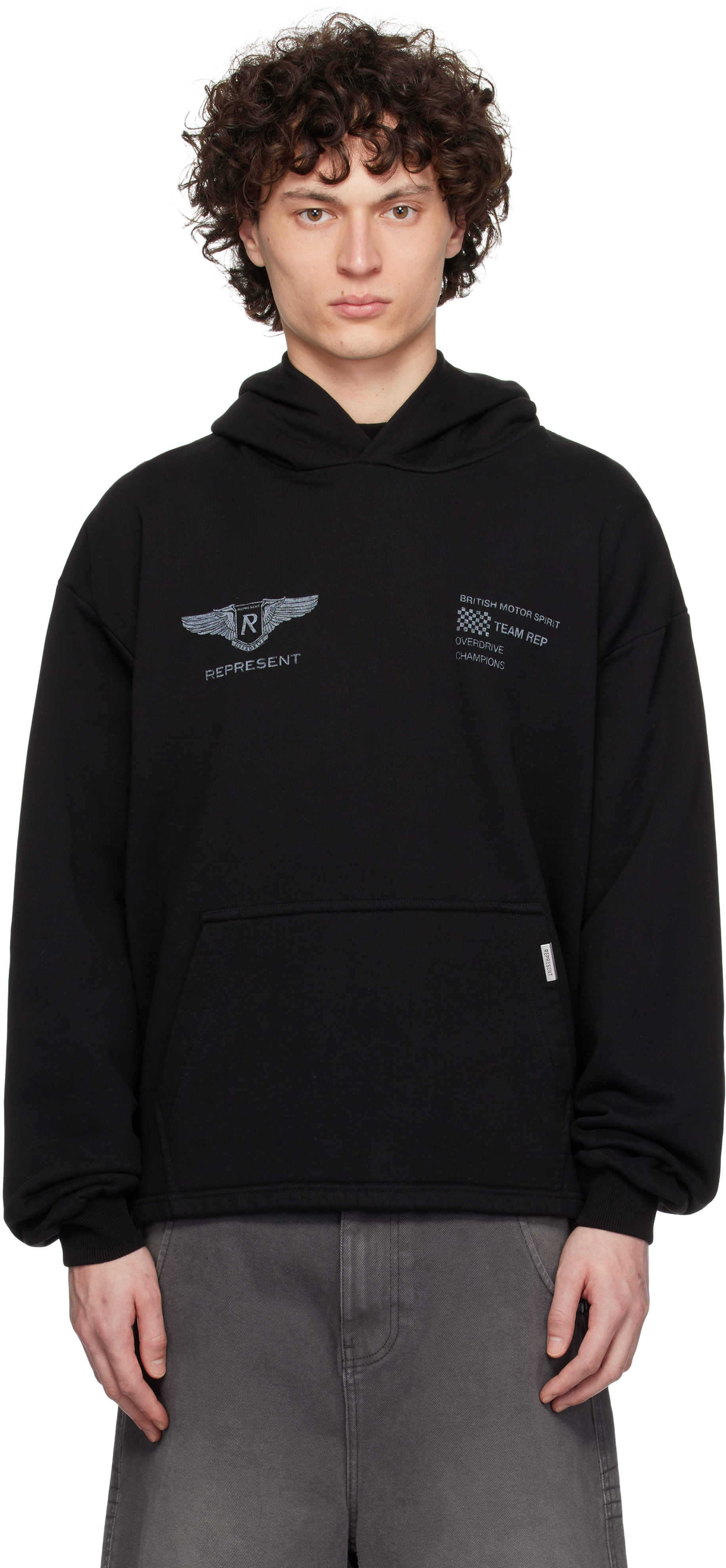 Black 'Team Rep' Hoodie
