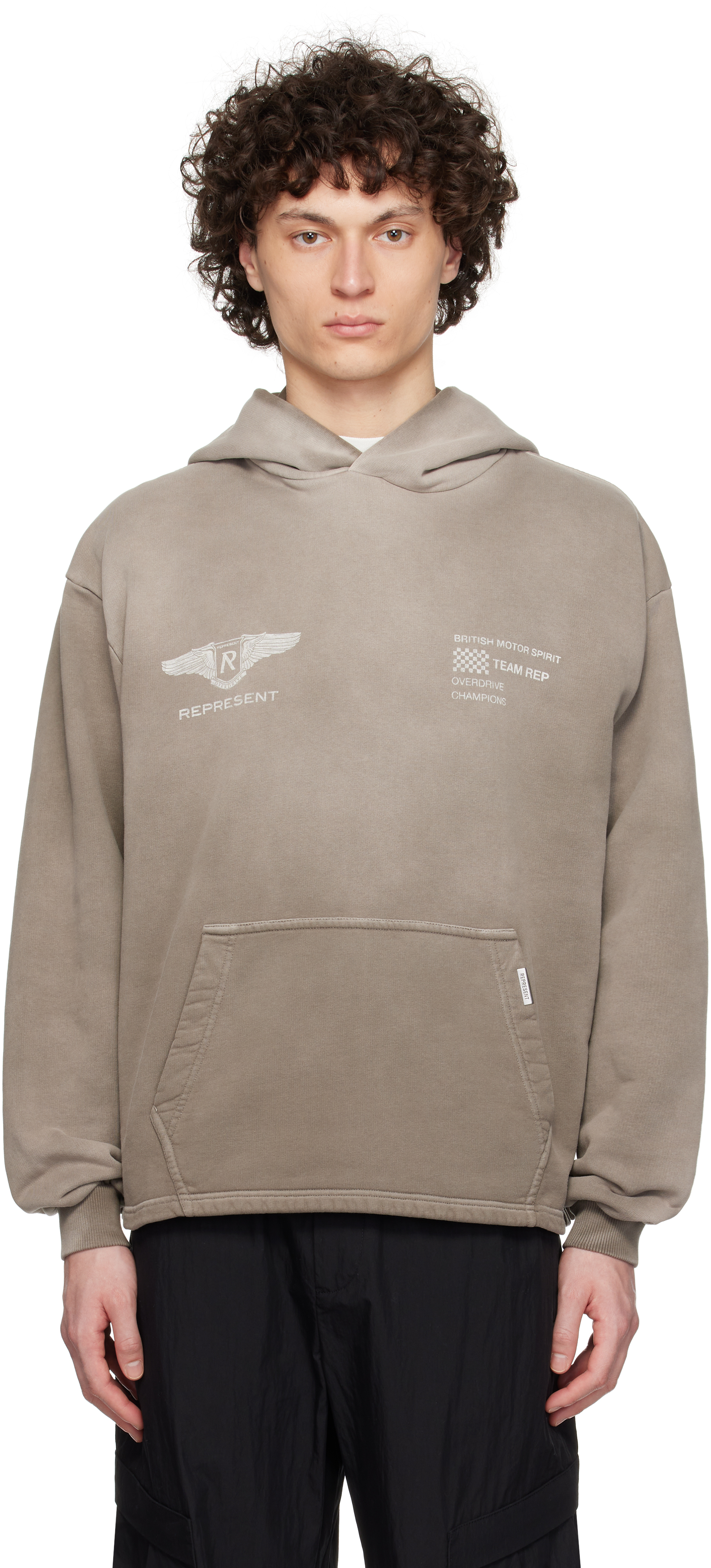 Black 'Team Rep' Hoodie