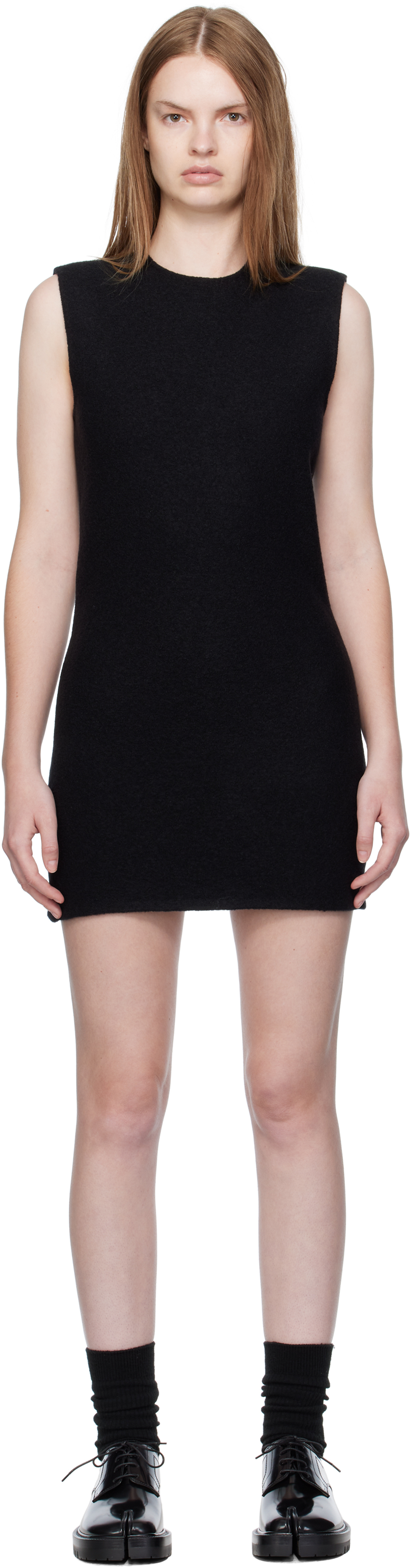 Rier Black Walker Minidress In Black