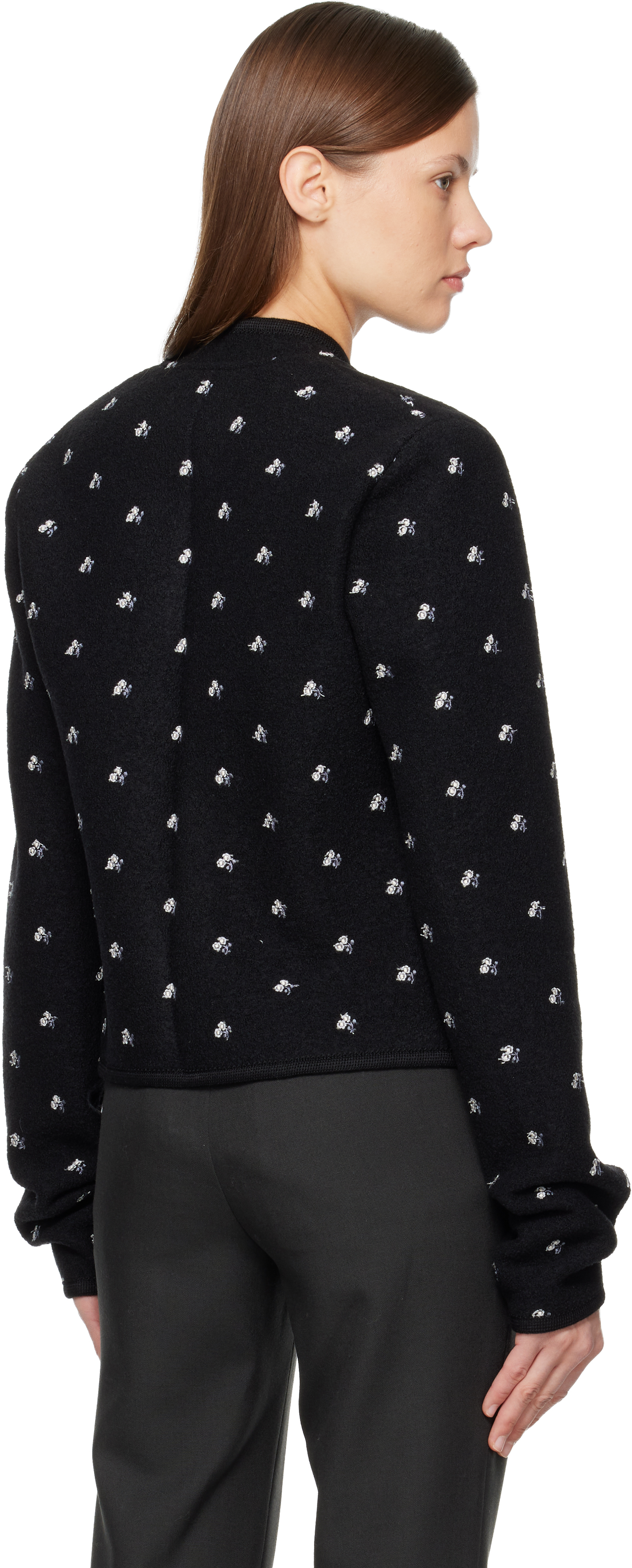 Rier Walker Wool Casual Jacket In Black