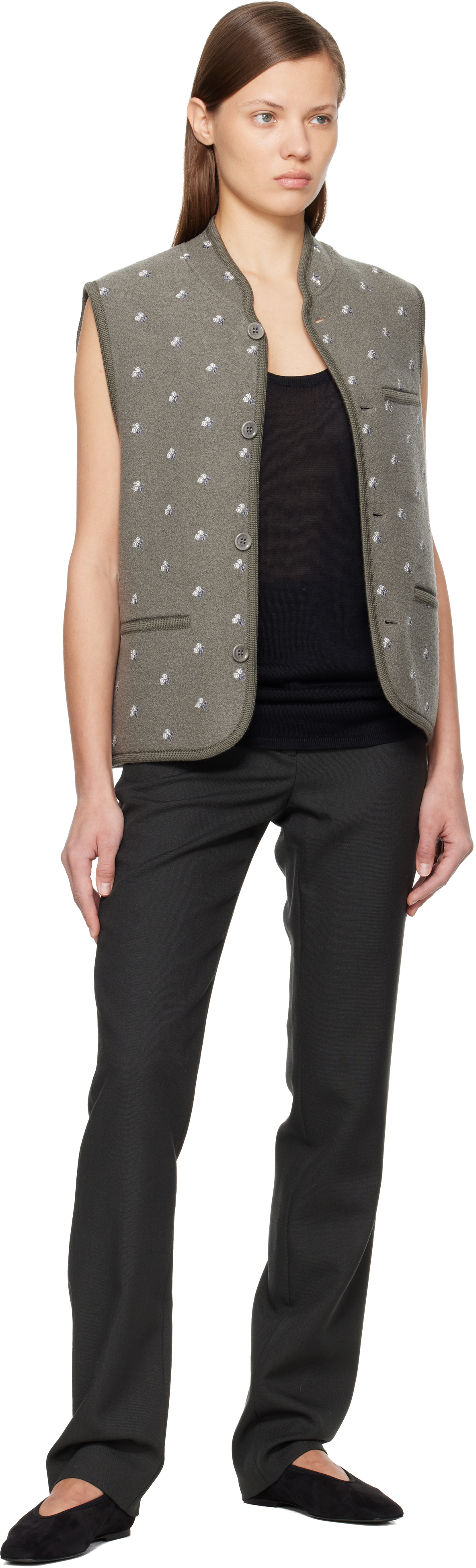Rier Gray Walker Vest In Gray