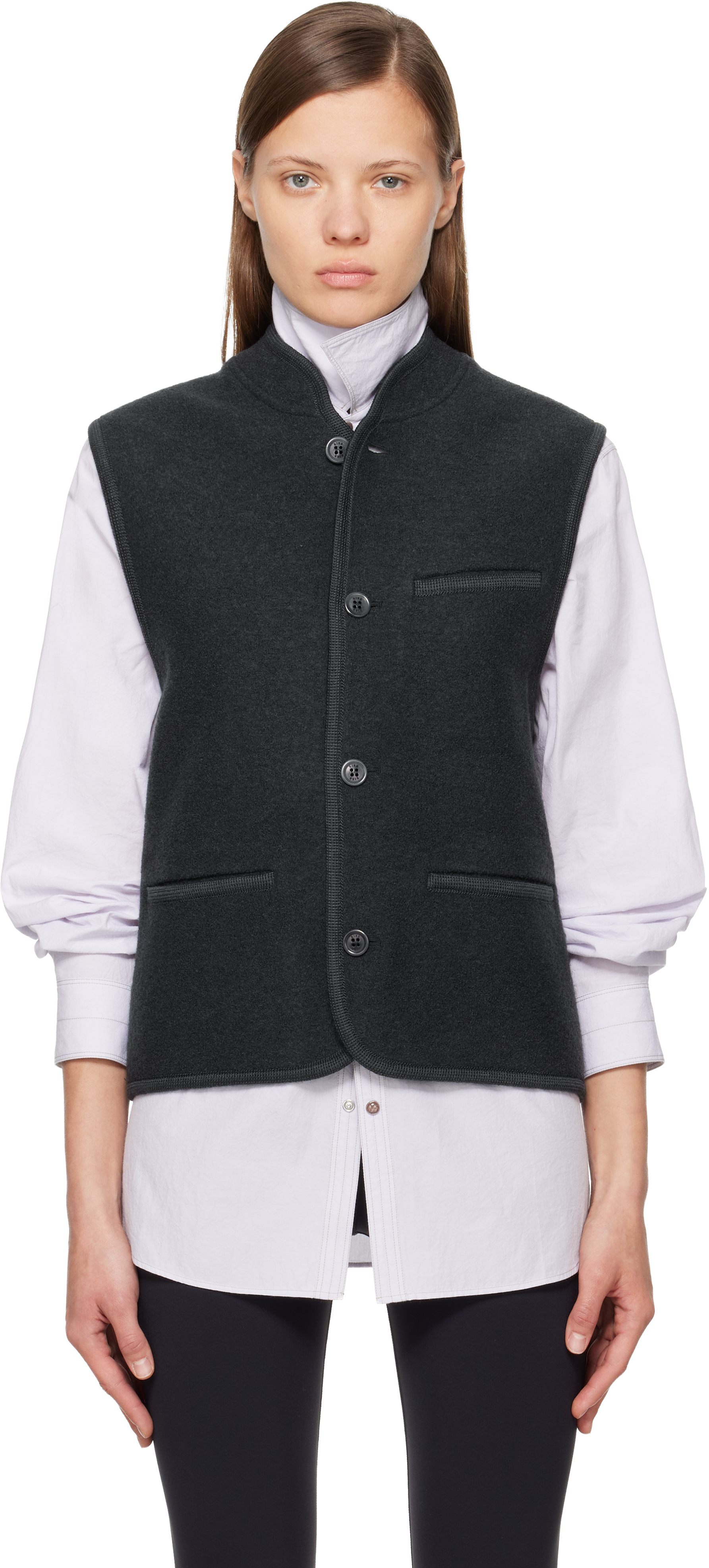 Rier Black Walker Vest In Black