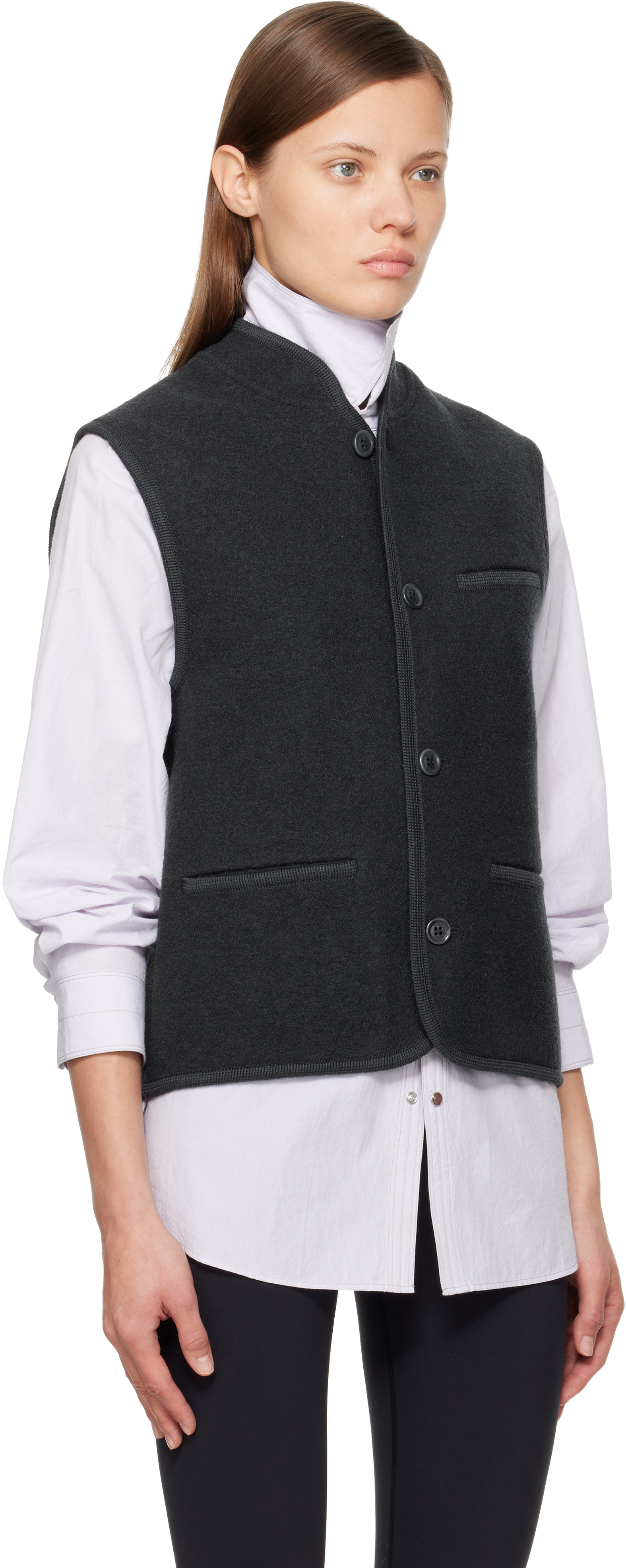 Rier Black Walker Vest In Black