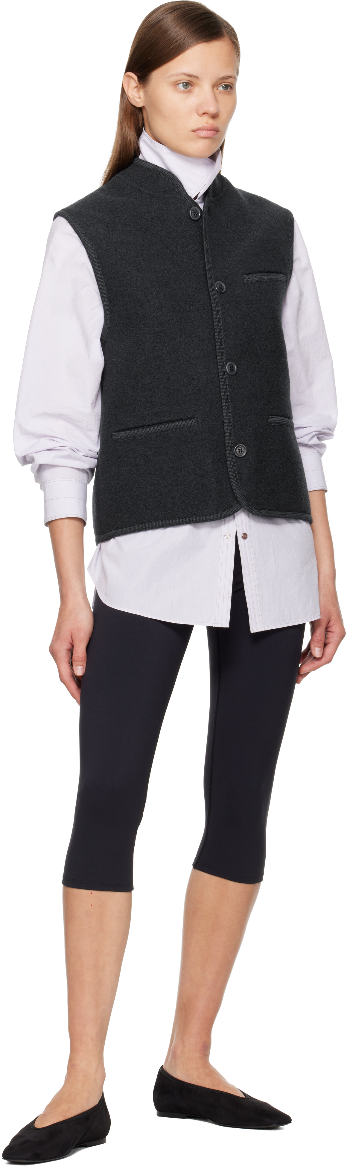 Rier Black Walker Vest In Black