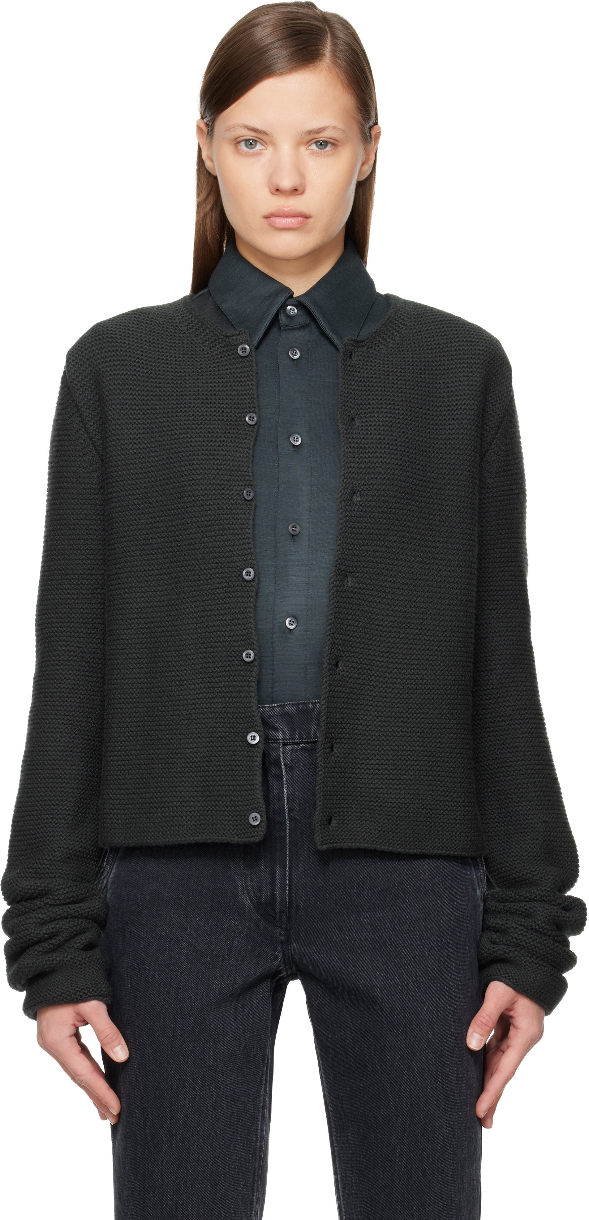 Rier Black Tyrolean Cardigan