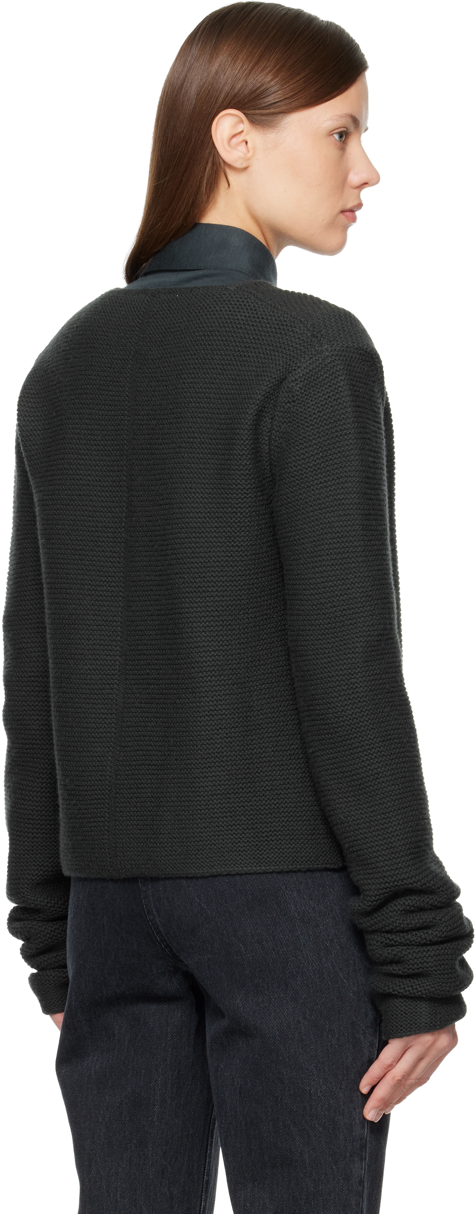 Rier Black Tyrolean Cardigan In Black