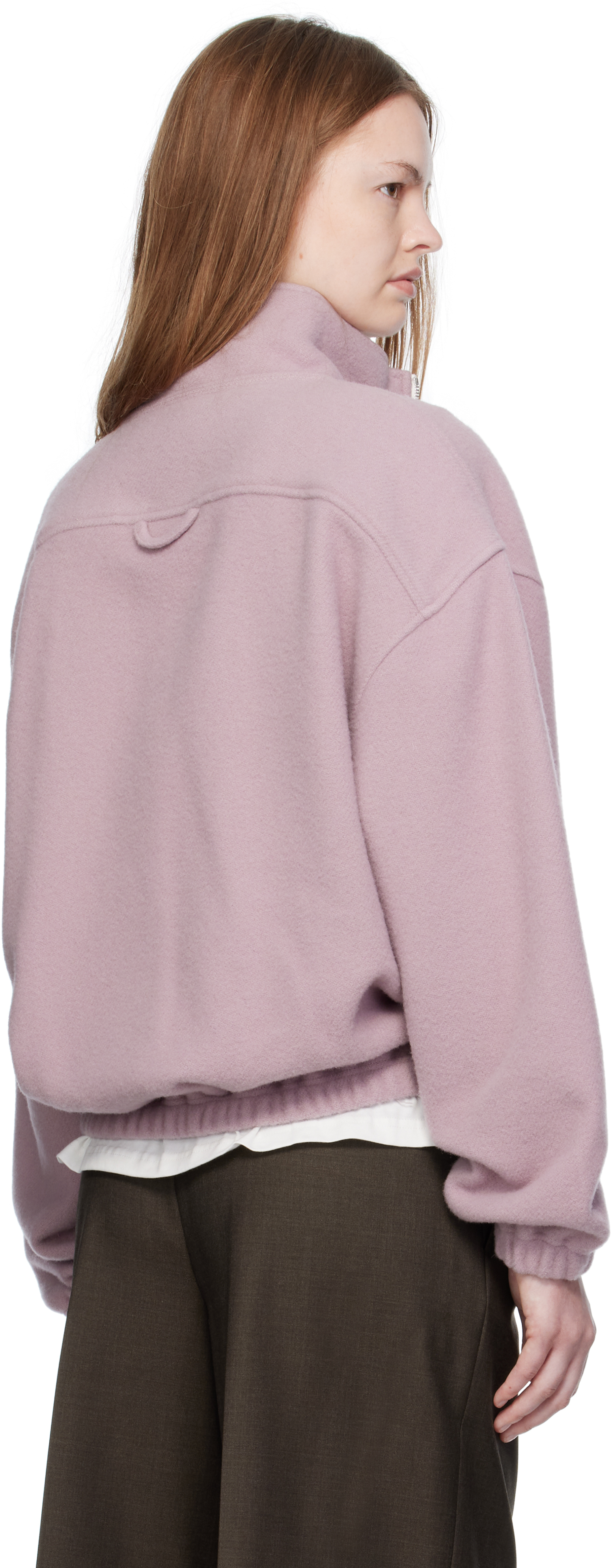 Rier Purple Fleece Sweater In Pink