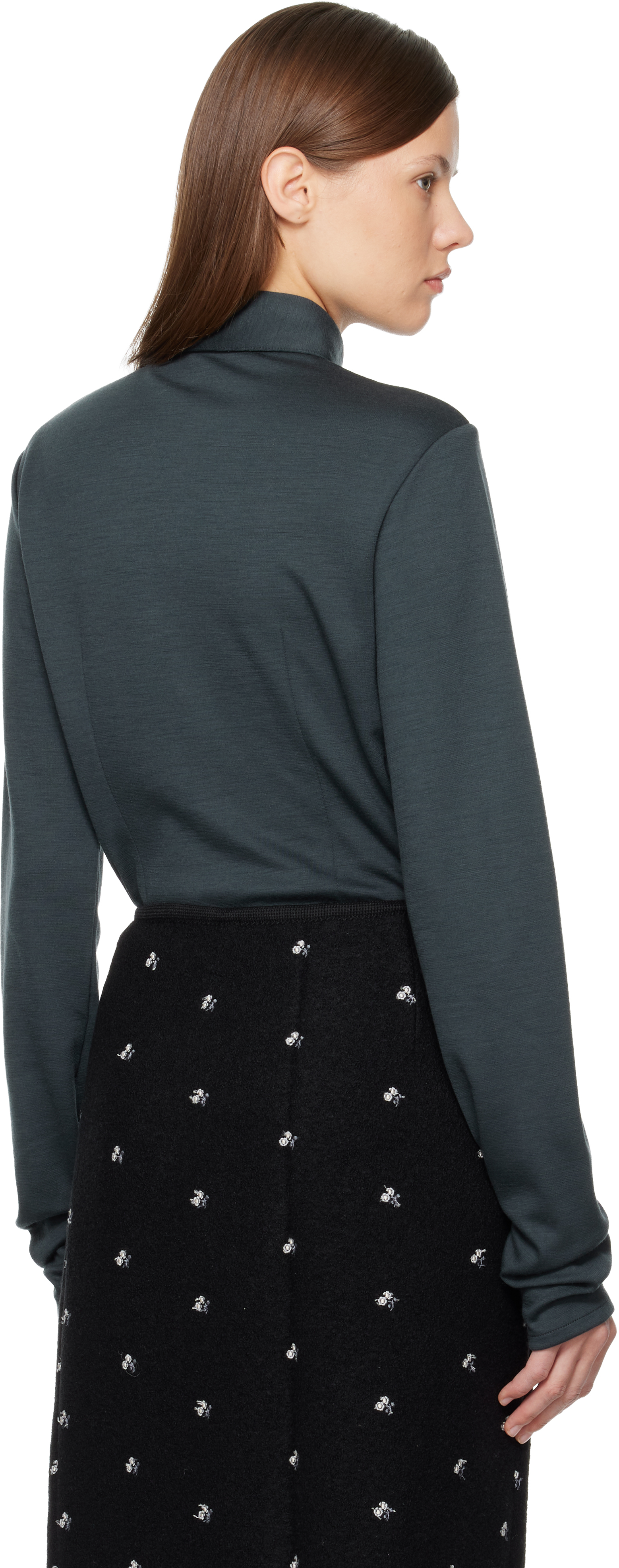 Rier Black Polar Shirt In Gray