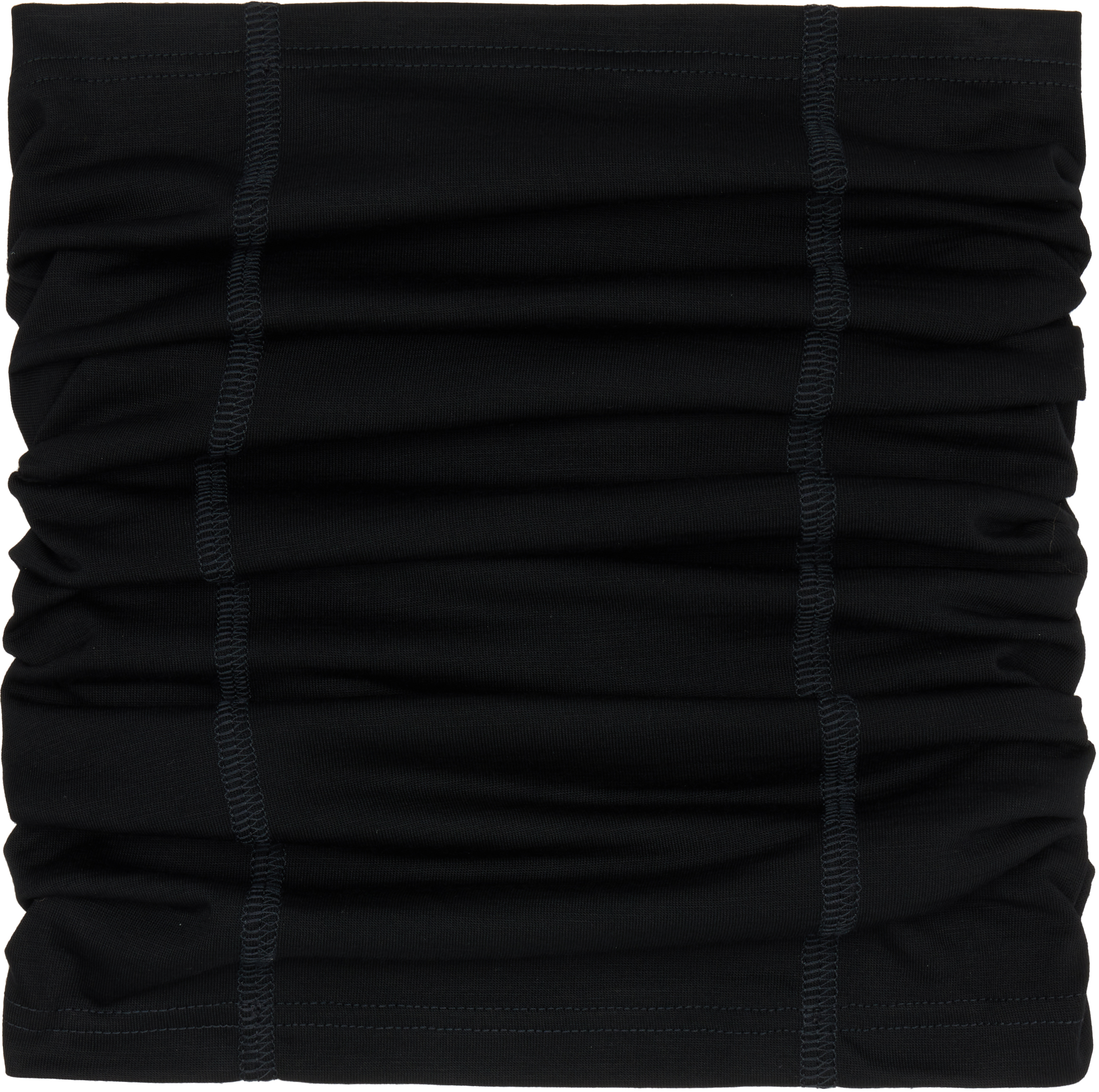 Rier Black Cache-cou Jersey Wool Neck Warmer In Black