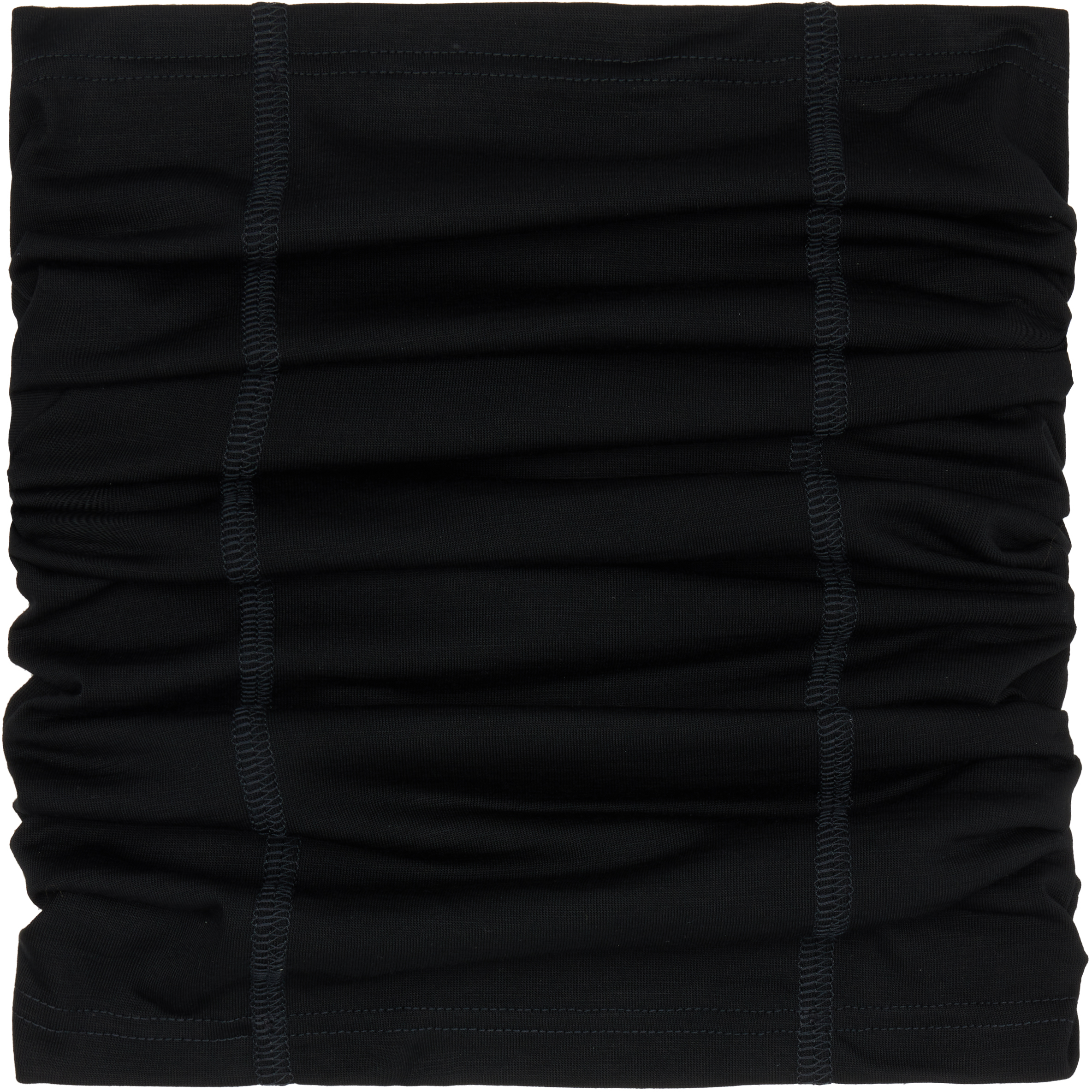 Rier Black Cache-cou Jersey Wool Neck Warmer In Black