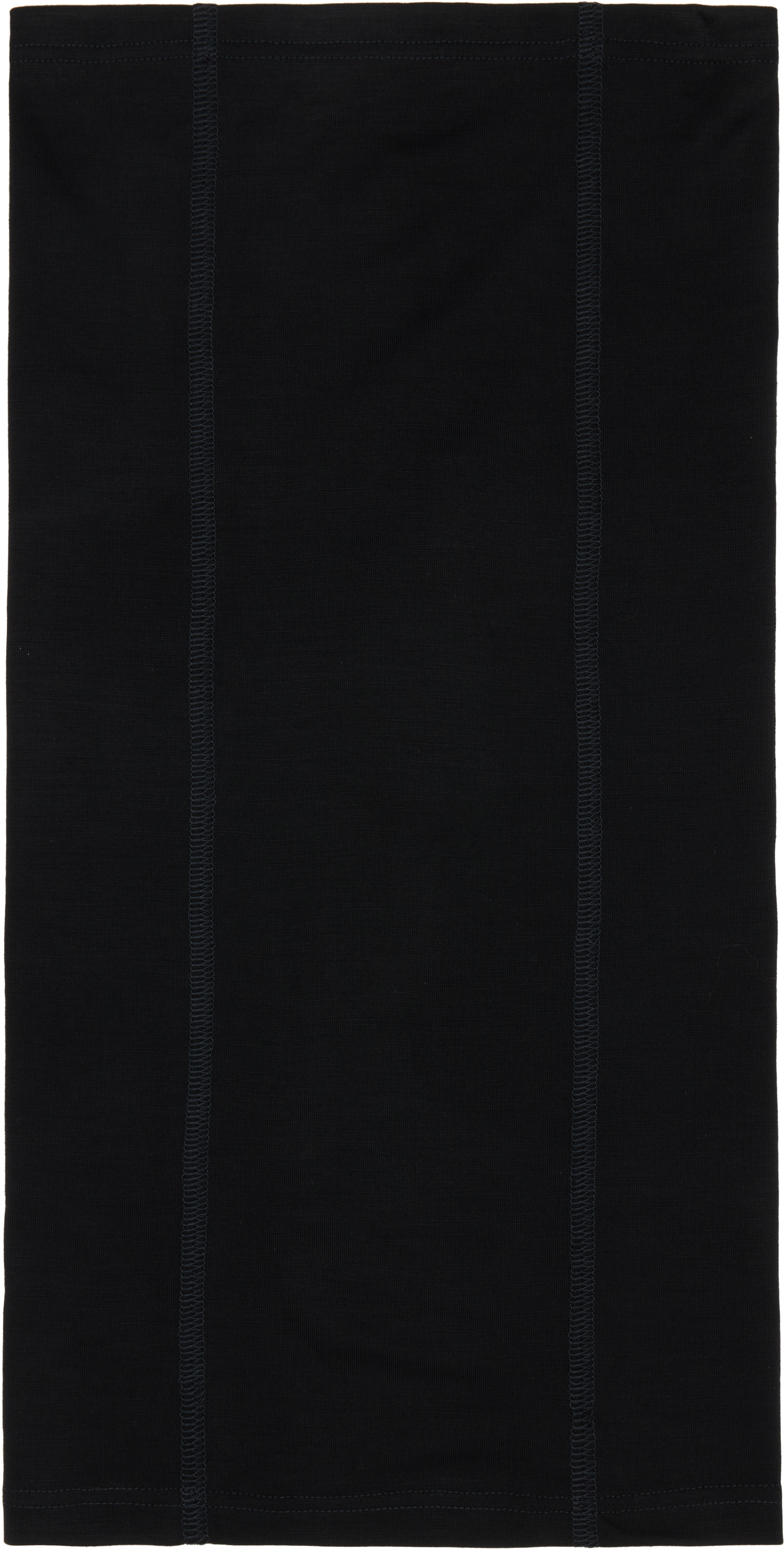 Rier Black Cache-cou Jersey Wool Neck Warmer In Black