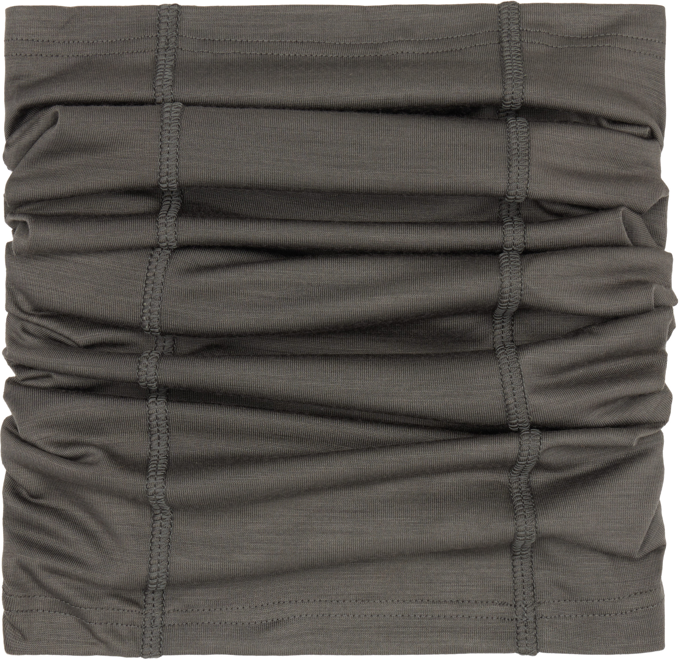 Rier Gray Cache-cou Jersey Wool Neck Warmer In Gray