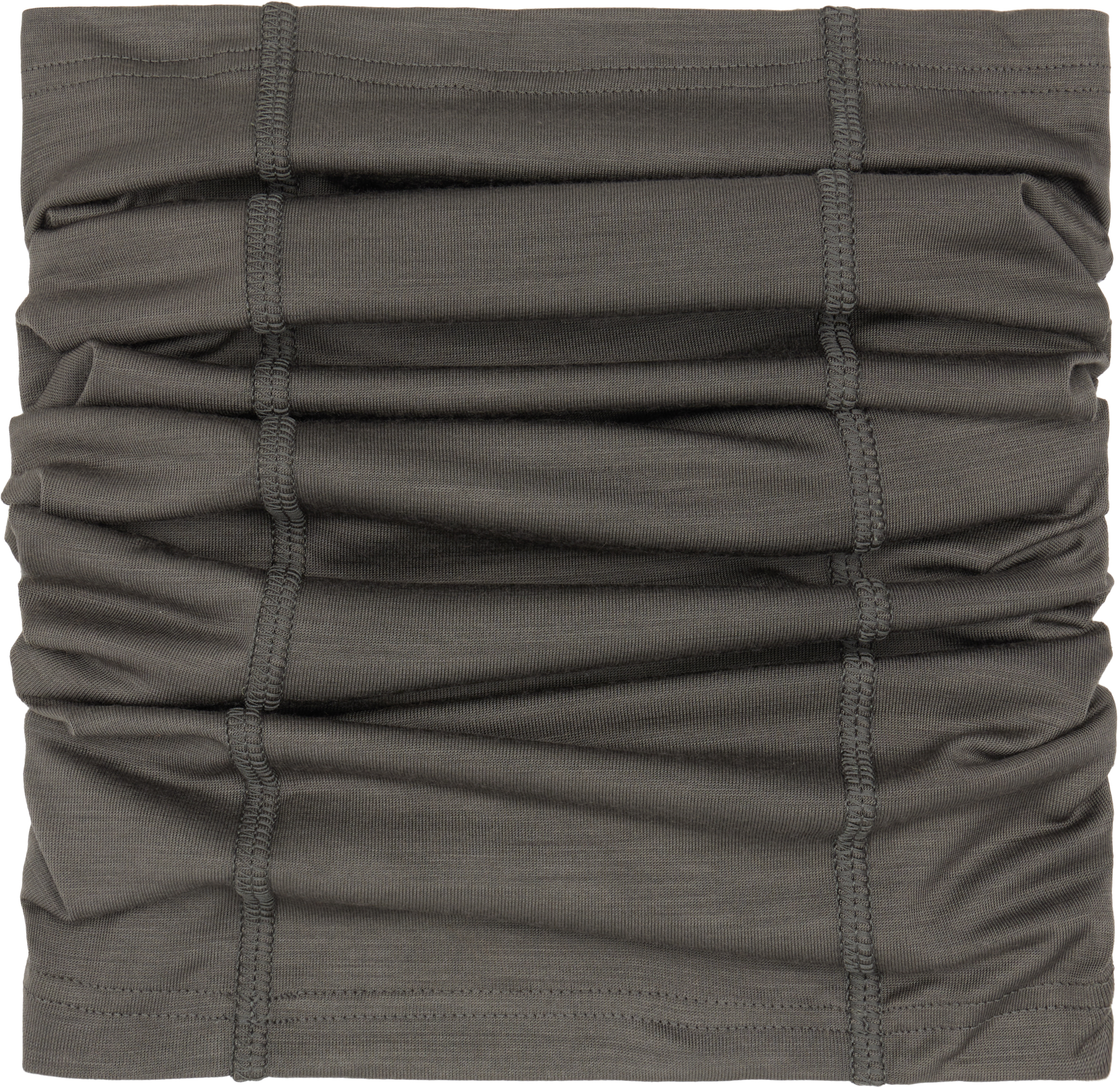 Rier Gray Cache-cou Jersey Wool Neck Warmer In Gray