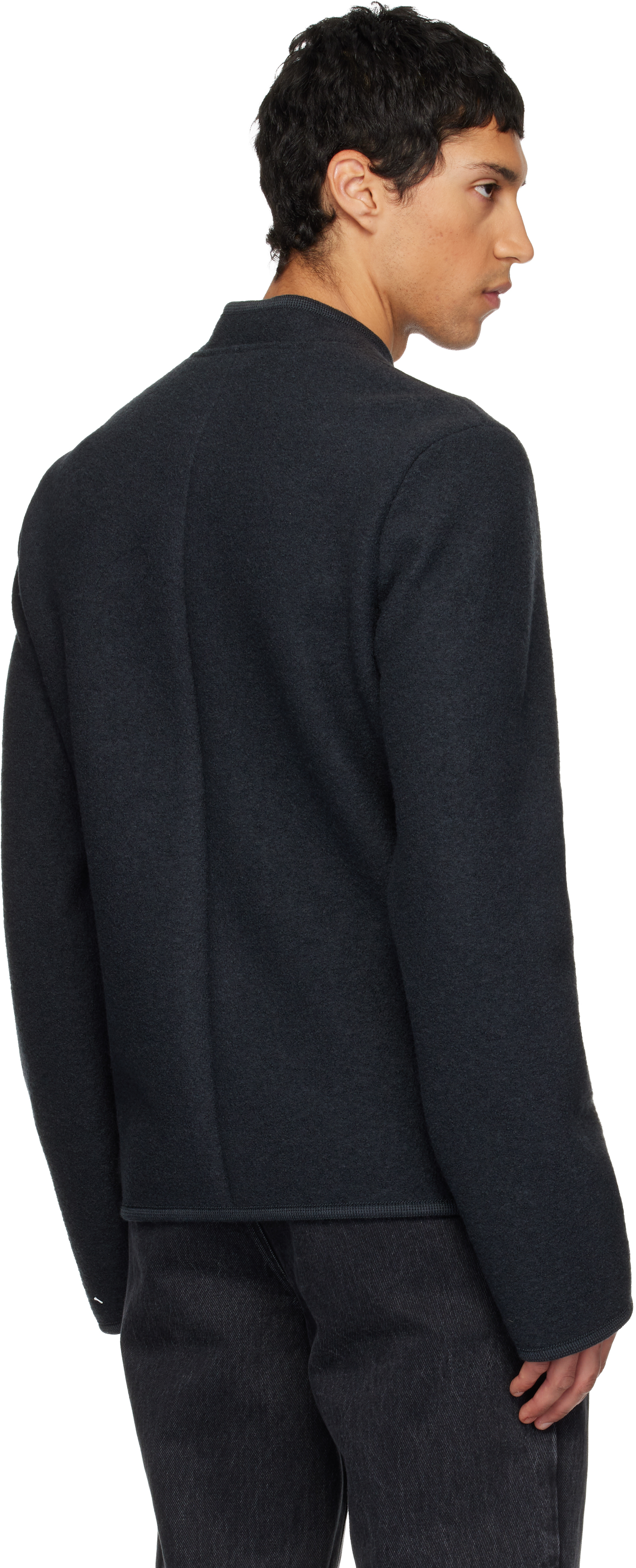 Rier Welt-pockets Collar Jacket In Black