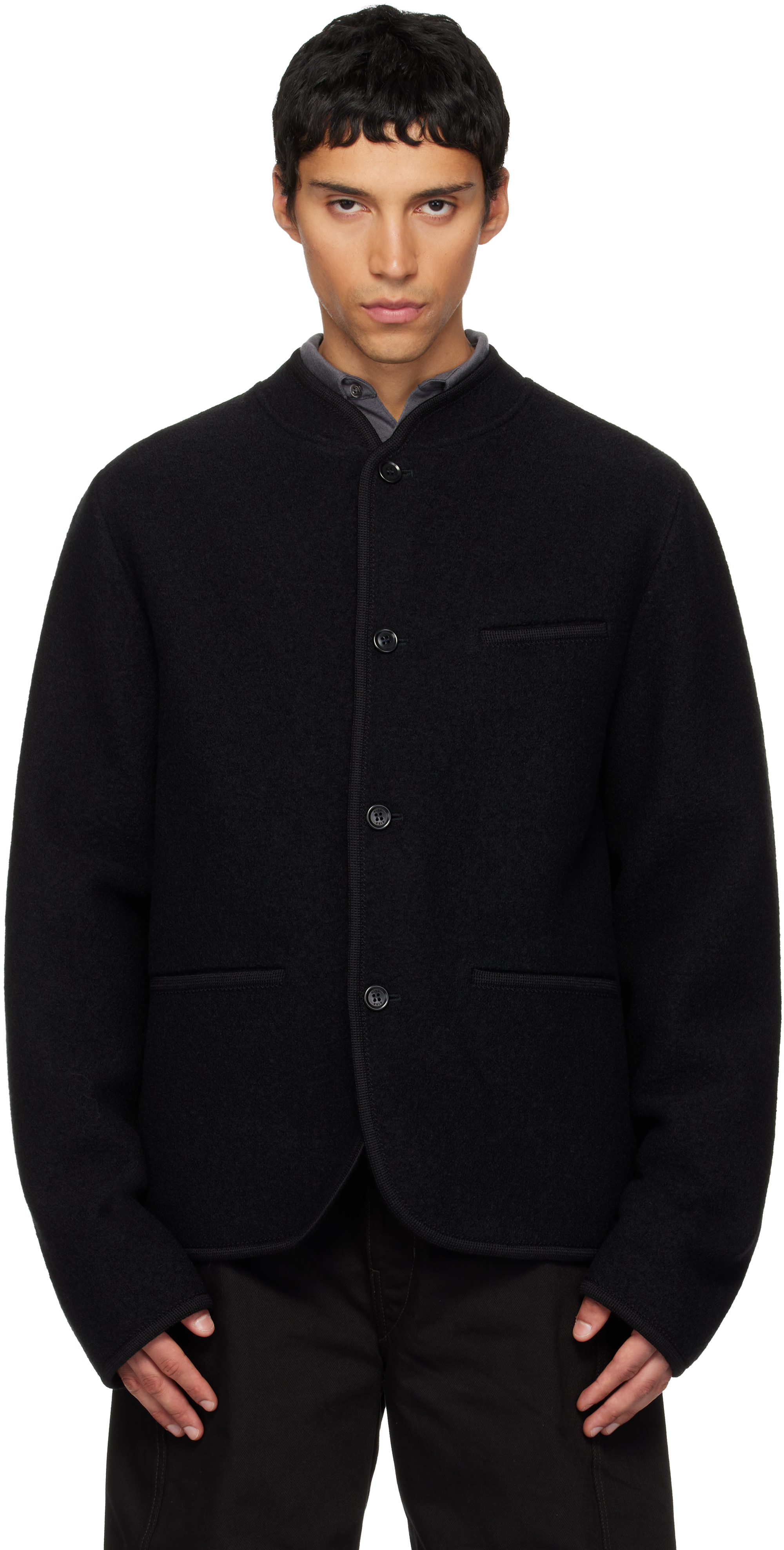 ジャケット・アウター RIER Walker Jacket RIER | Walker jacket grey | 100% natural wool | made in Austria | Rier