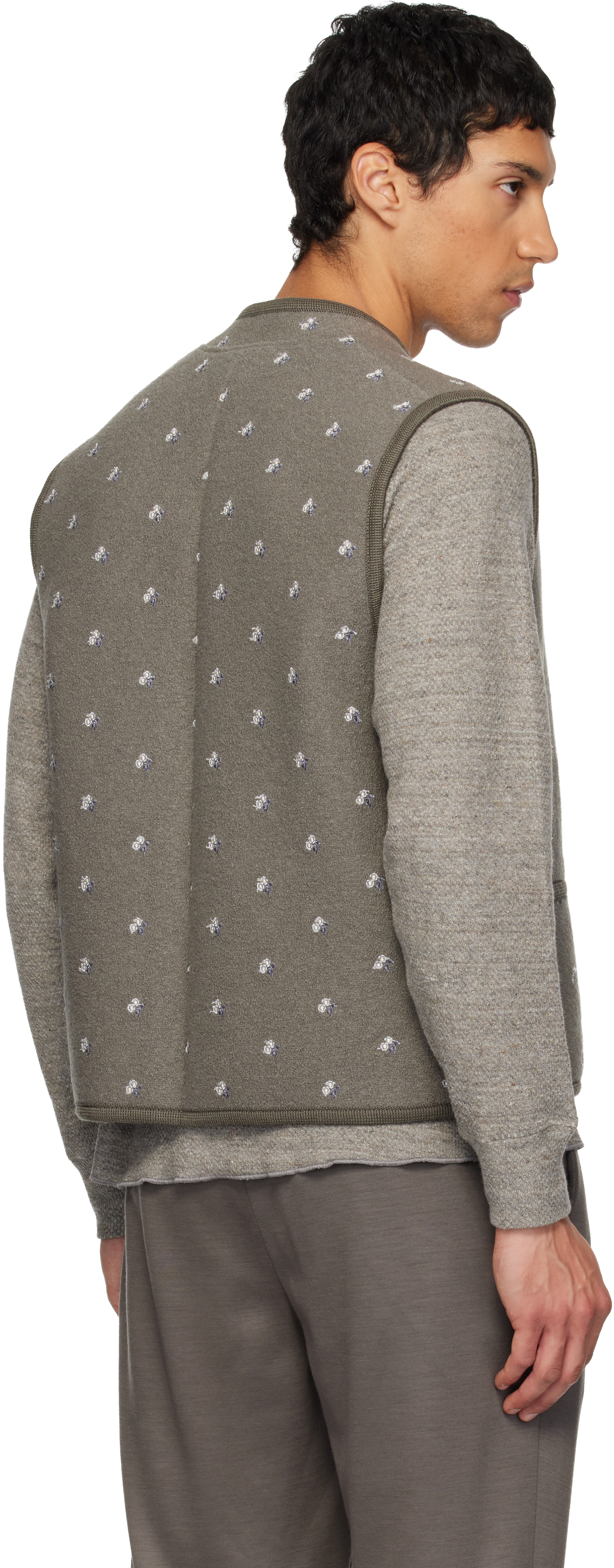 Rier Gray Walker Vest In Brown