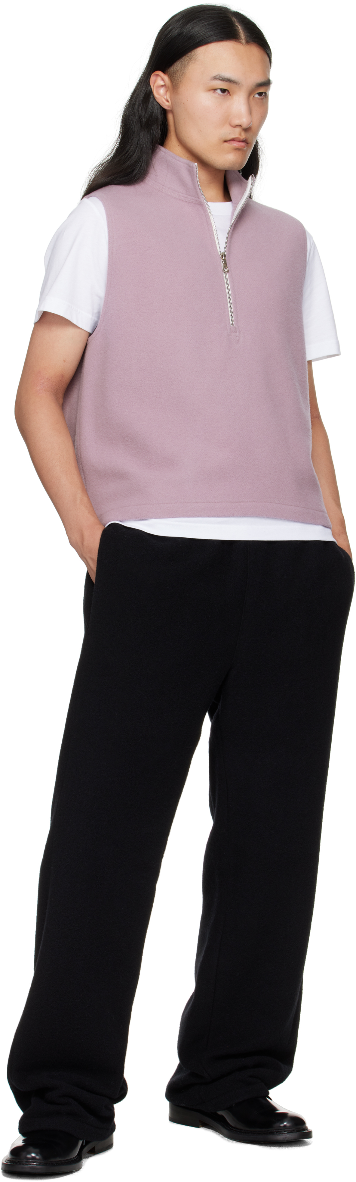 Rier Black Fleece Trousers In Multi