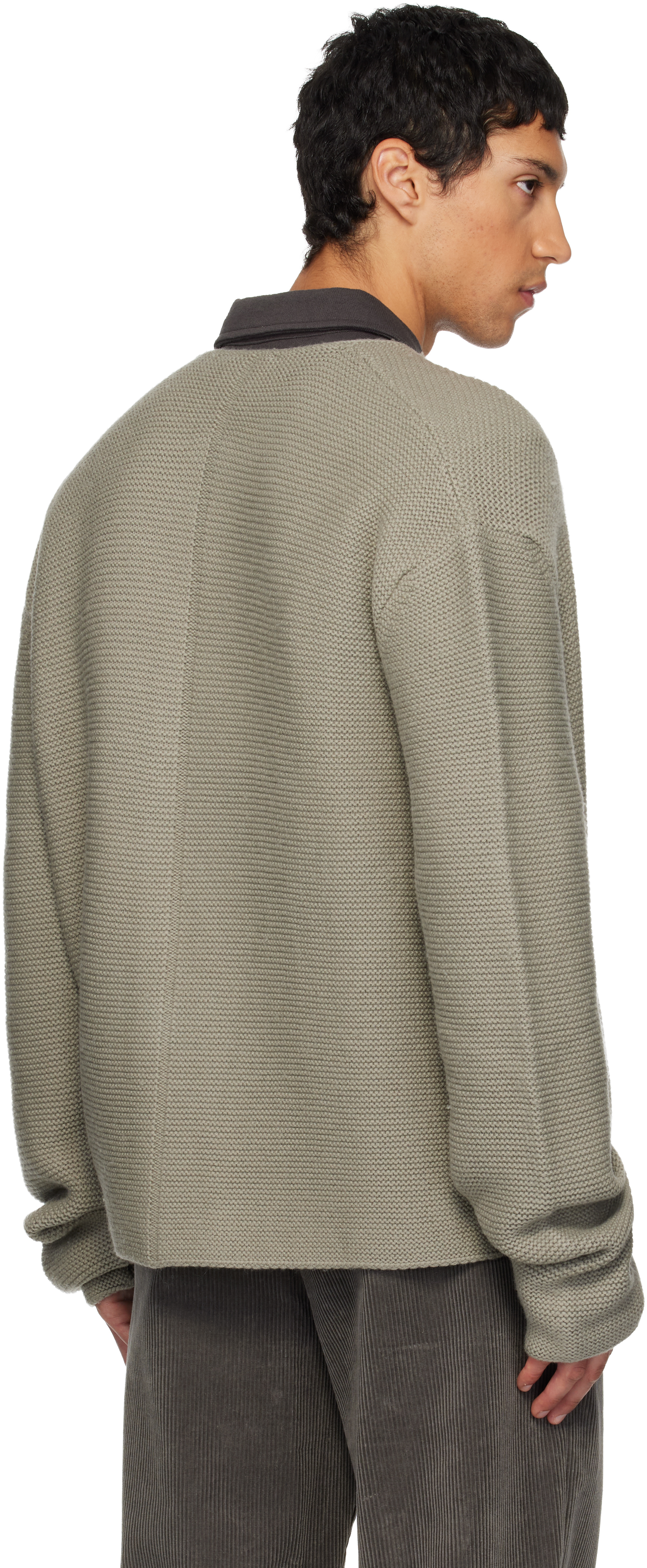 Rier Tyrolean Button-up Cardigan In Gray