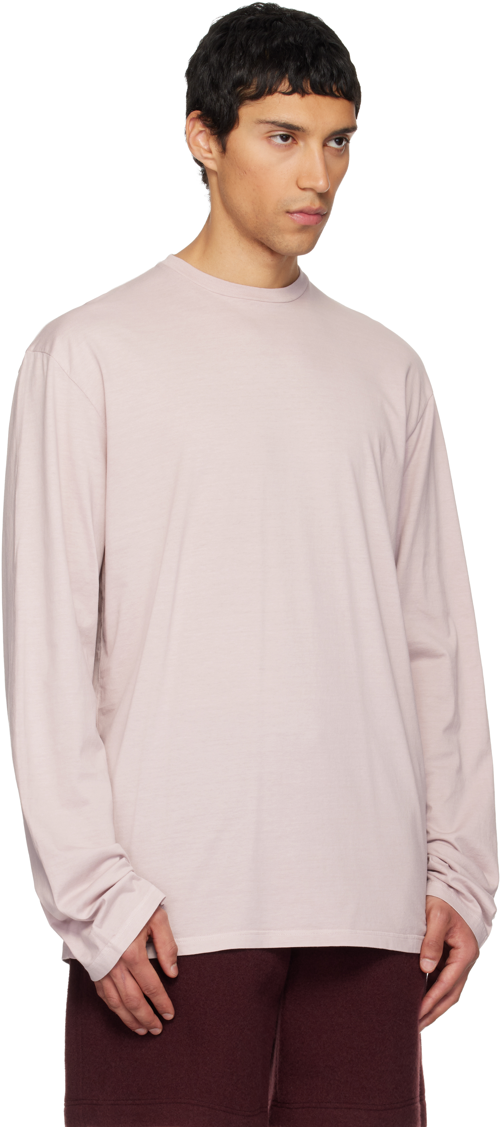 Rier Pink Roundneck Jersey Cotton T-shirt In Pink