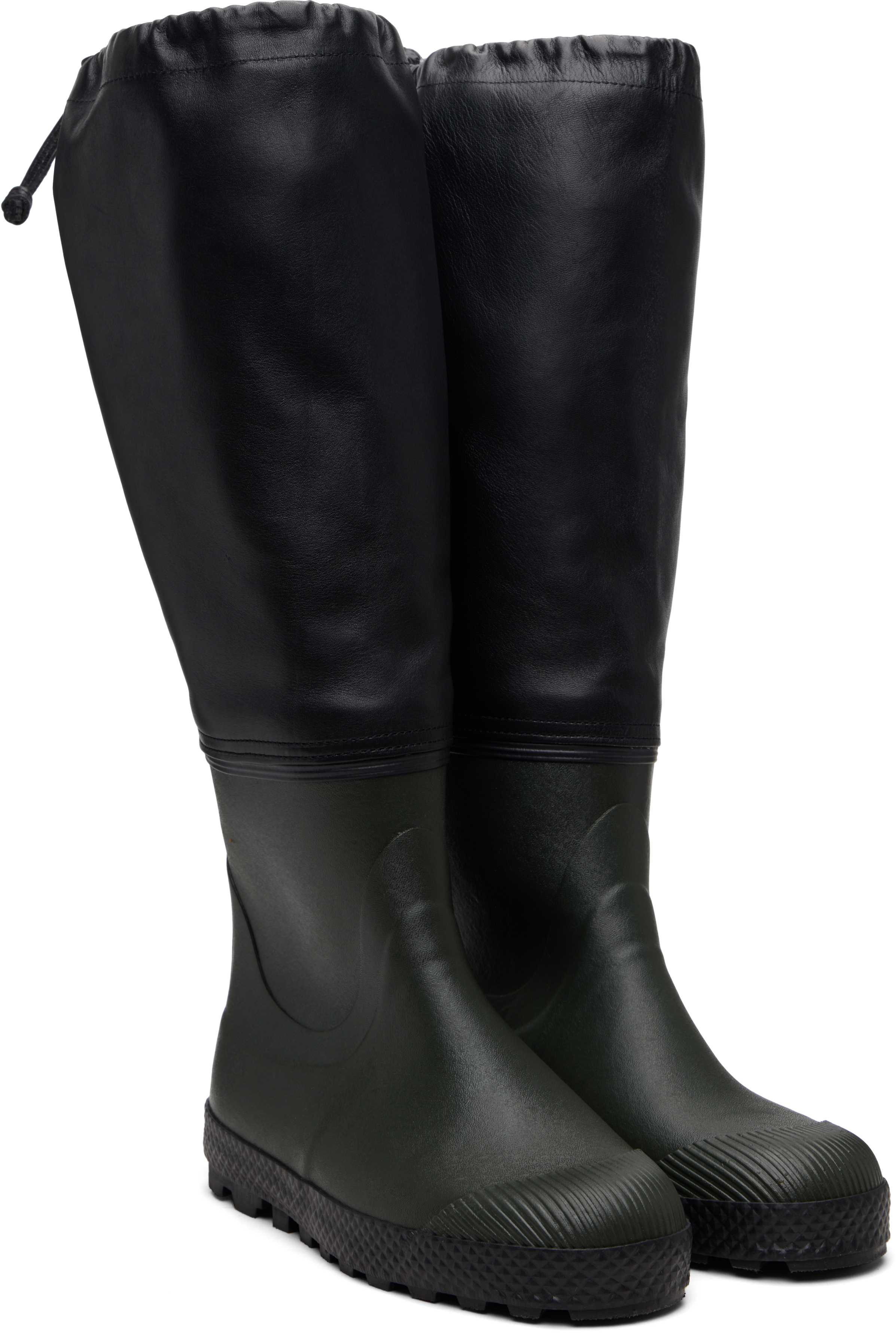 Rier Farmer Rain High Boots In Black