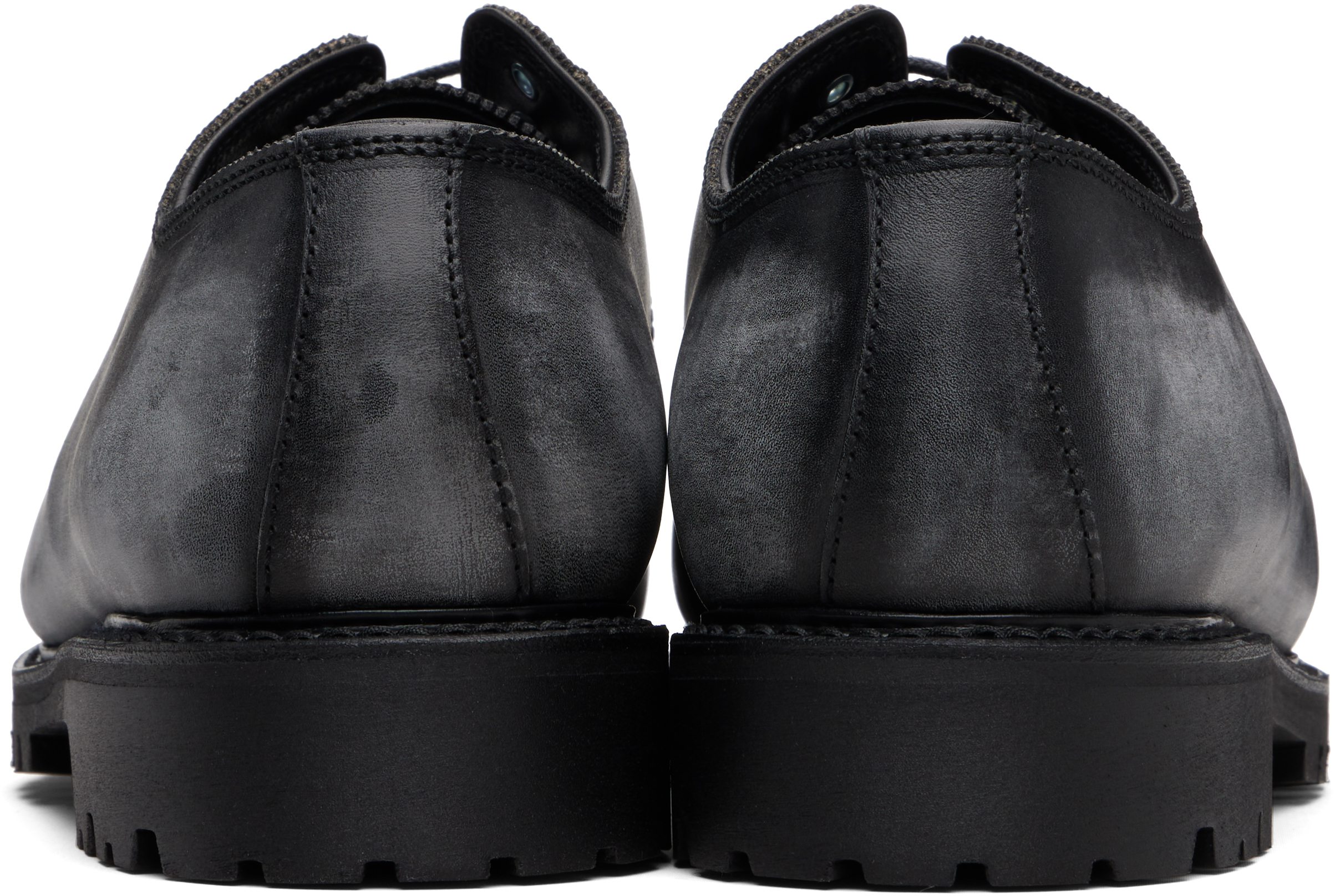 Rier X Ludwig Reiter Collaboration Norwegian Derby Shoes In Black