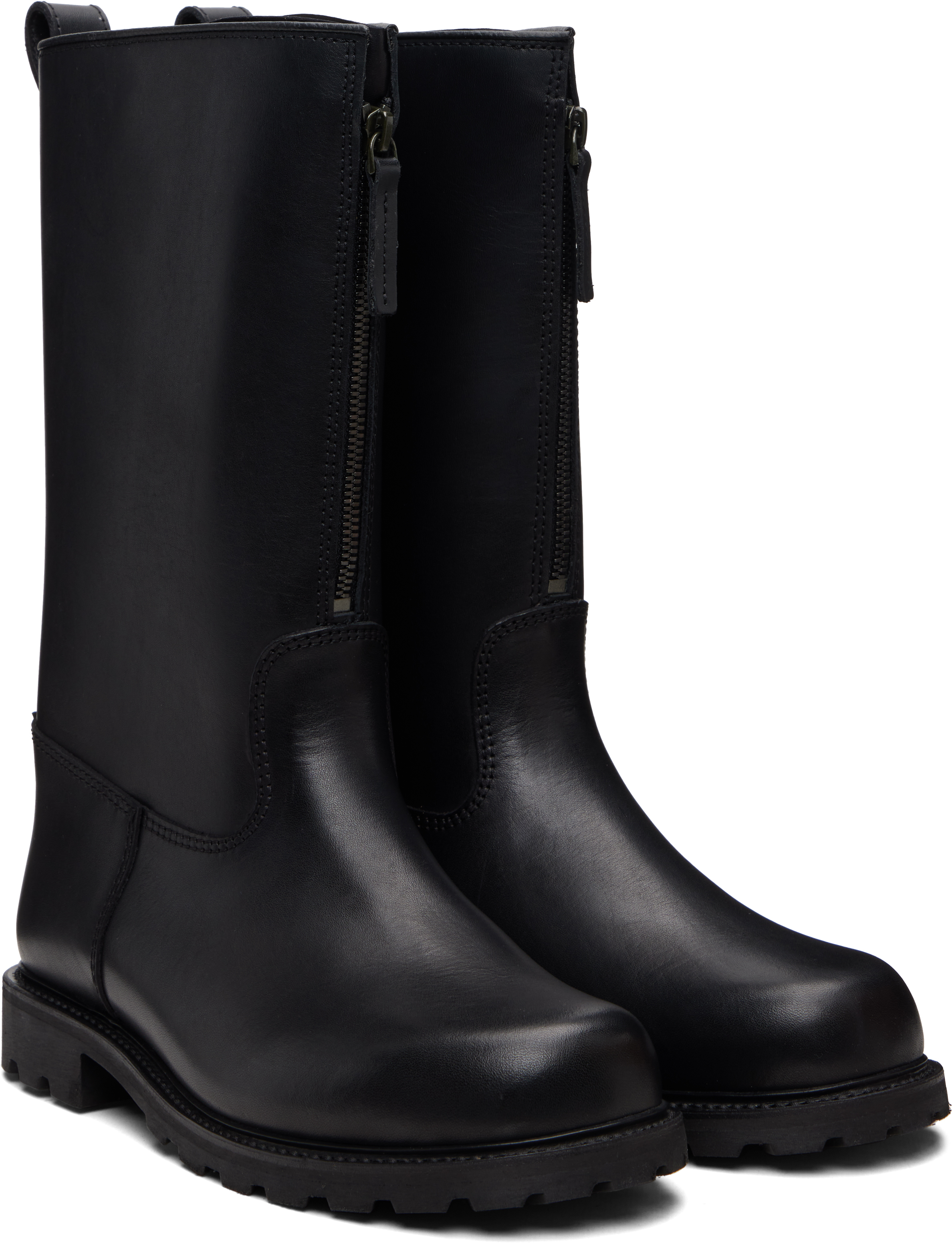 Rier Black Ludwig Reiter Edition Tractor Boots In Black