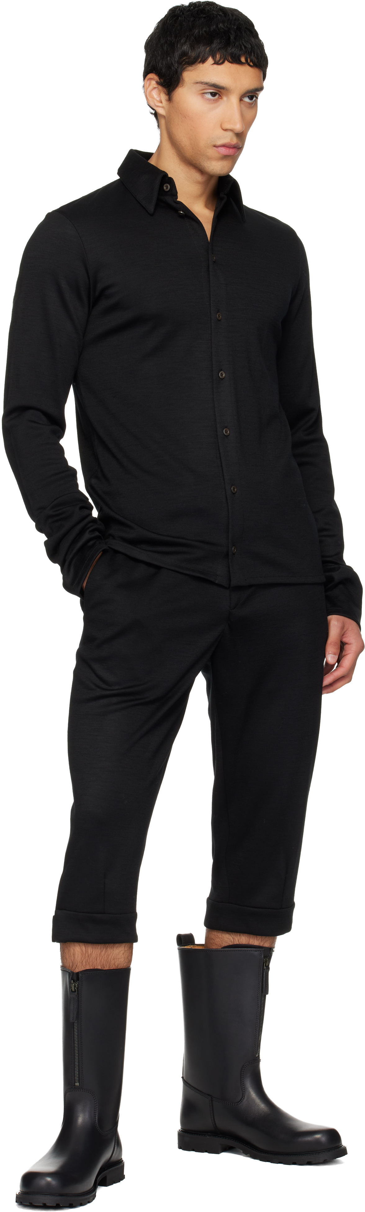 Rier Black Ludwig Reiter Edition Tractor Boots In Black