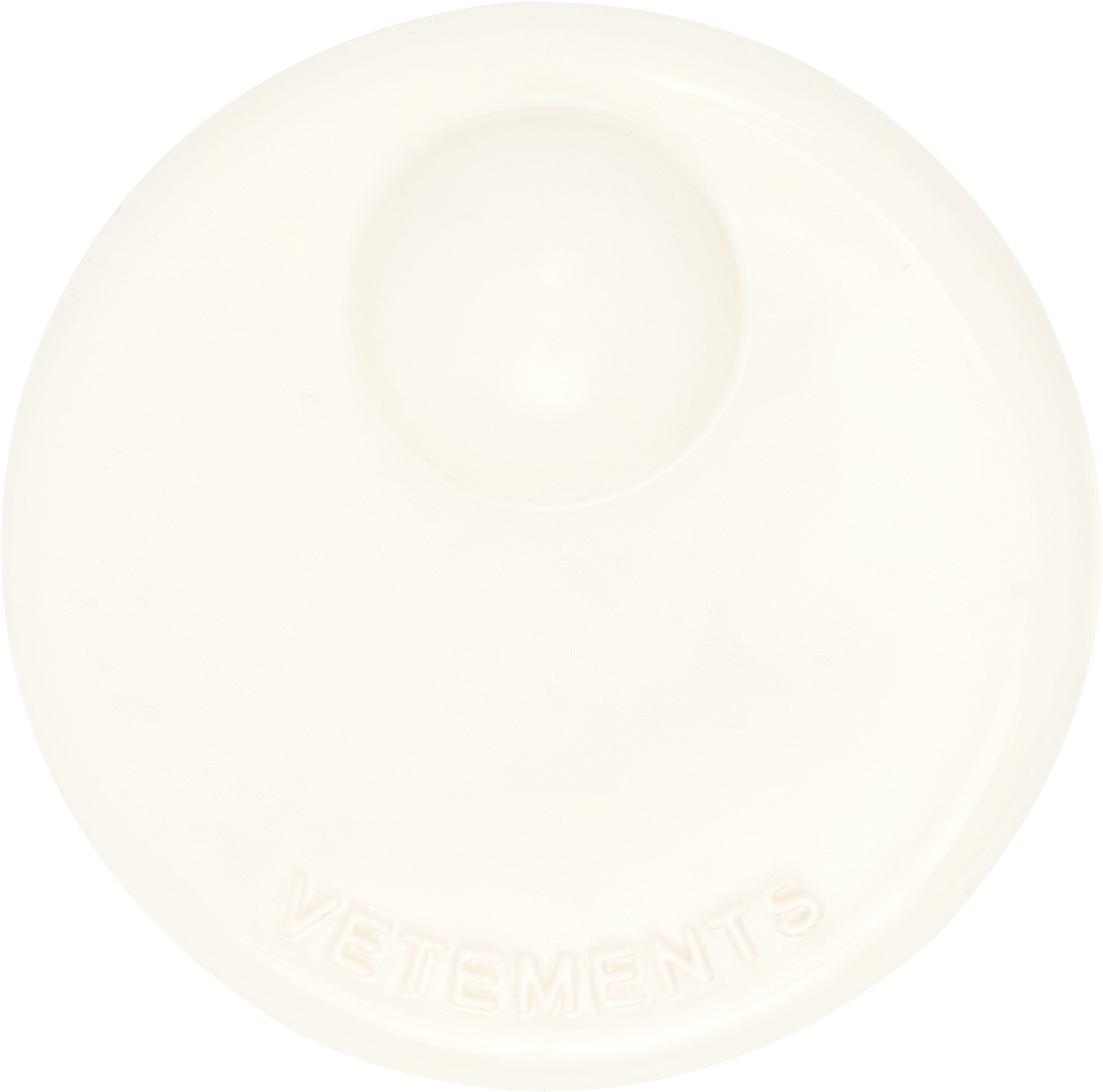 Vetements Beige Security Tag Brooch In White
